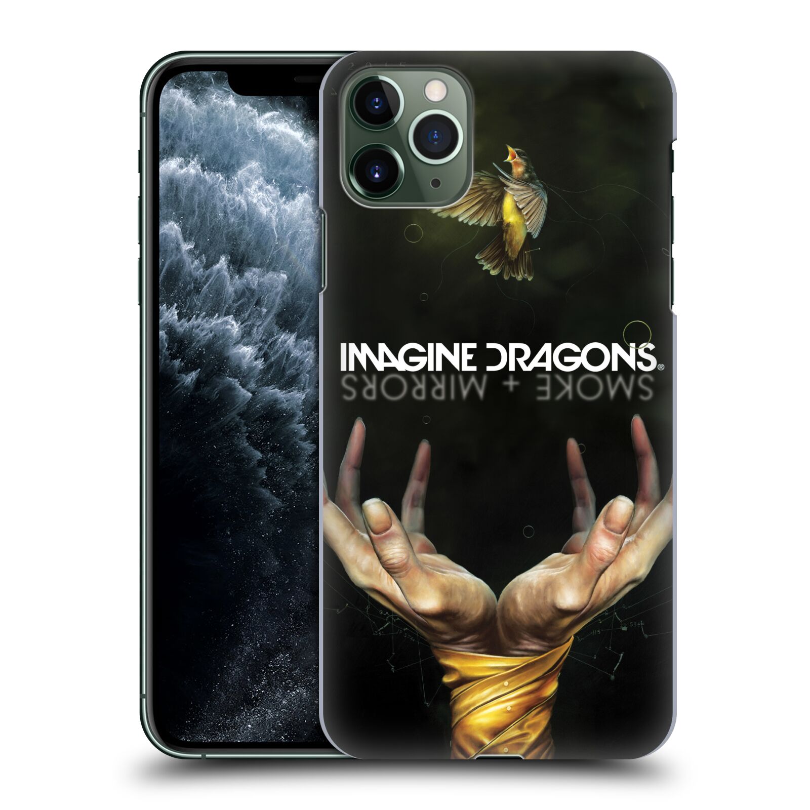 Pouzdro na mobil Apple Iphone 11 PRO MAX - HEAD CASE - hudební skupina Imagine Dragons SMOKE and MIRRORS