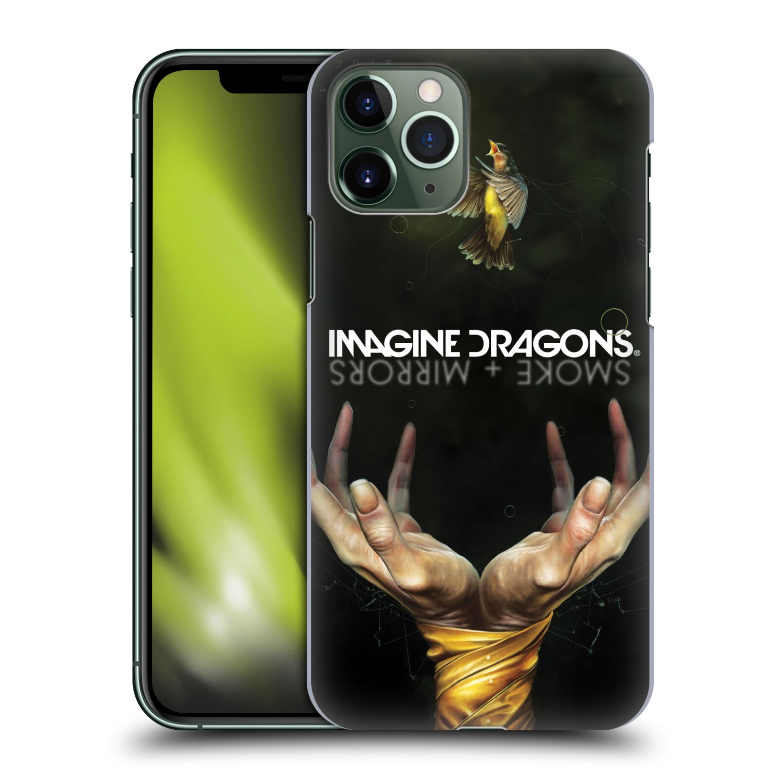 Pouzdro na mobil Apple Iphone 11 PRO - HEAD CASE - hudební skupina Imagine Dragons SMOKE and MIRRORS