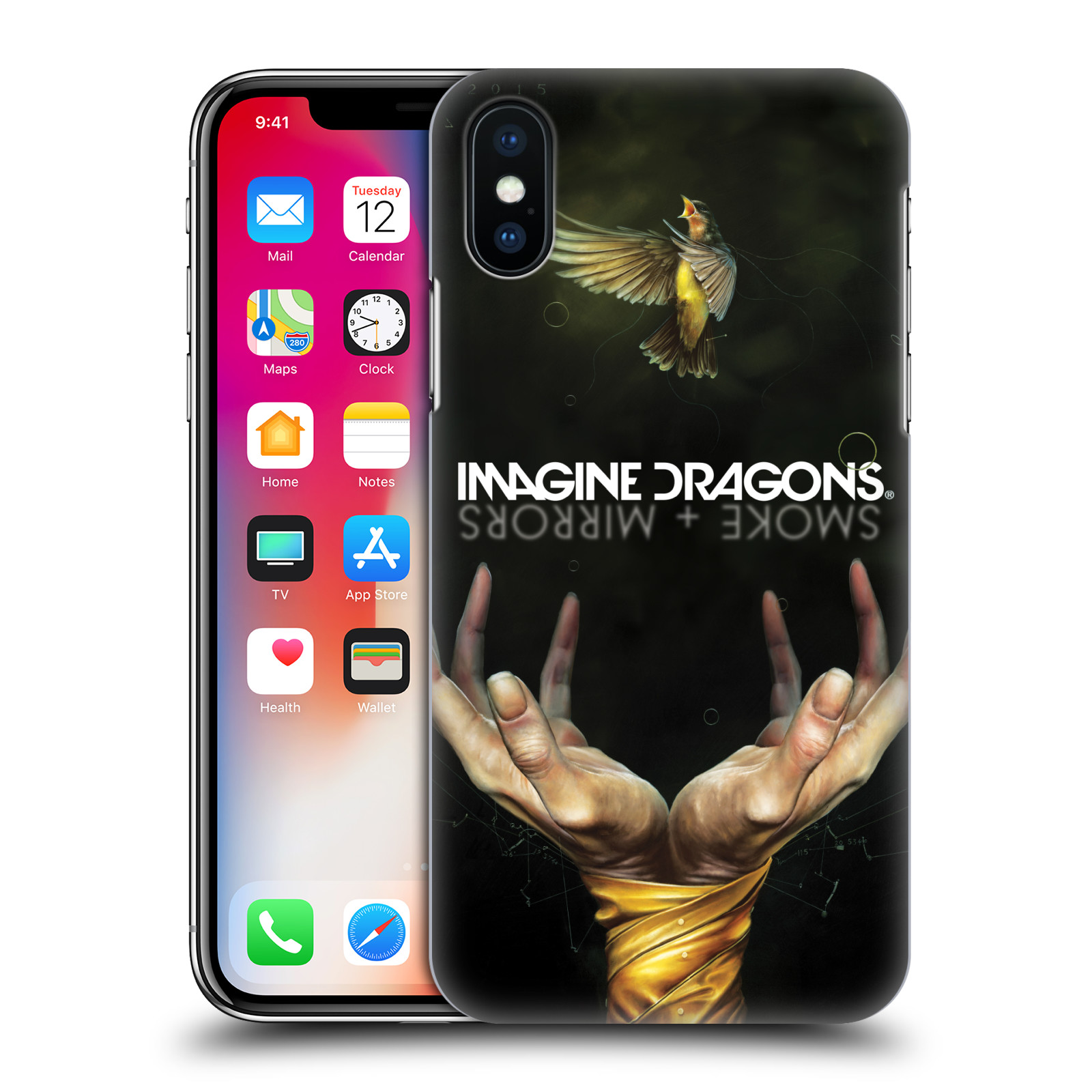HEAD CASE plastový obal na mobil Apple Iphone X / XS hudební skupina Imagine Dragons SMOKE and MIRRORS