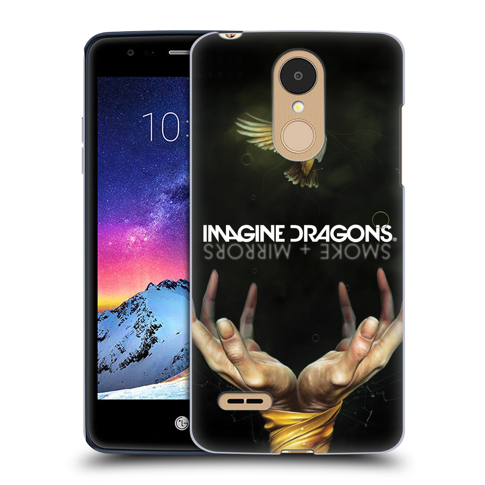 HEAD CASE plastový obal na mobil LG K9 / K8 2018 hudební skupina Imagine Dragons SMOKE and MIRRORS
