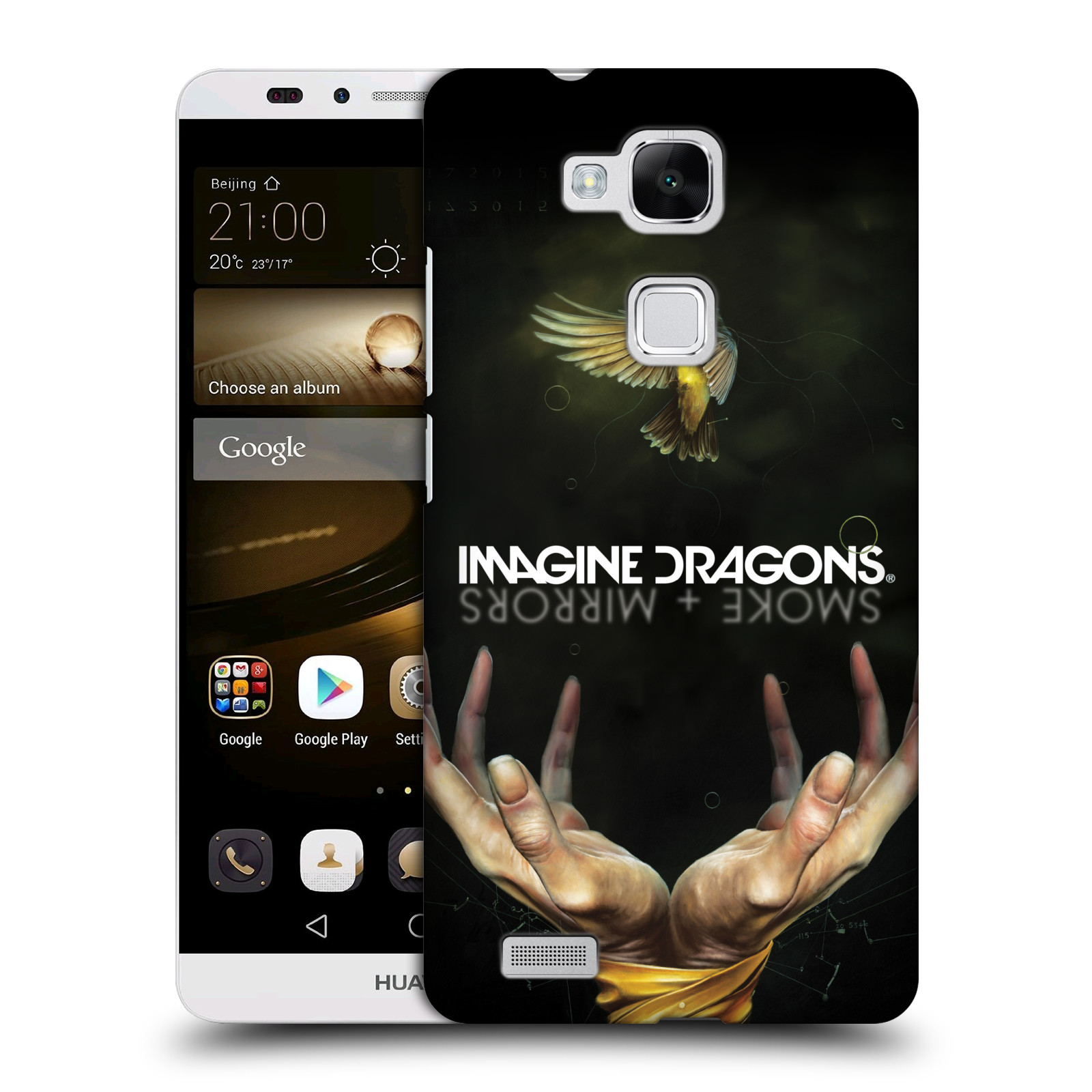 HEAD CASE plastový obal na mobil Huawei Mate 7 hudební skupina Imagine Dragons SMOKE and MIRRORS