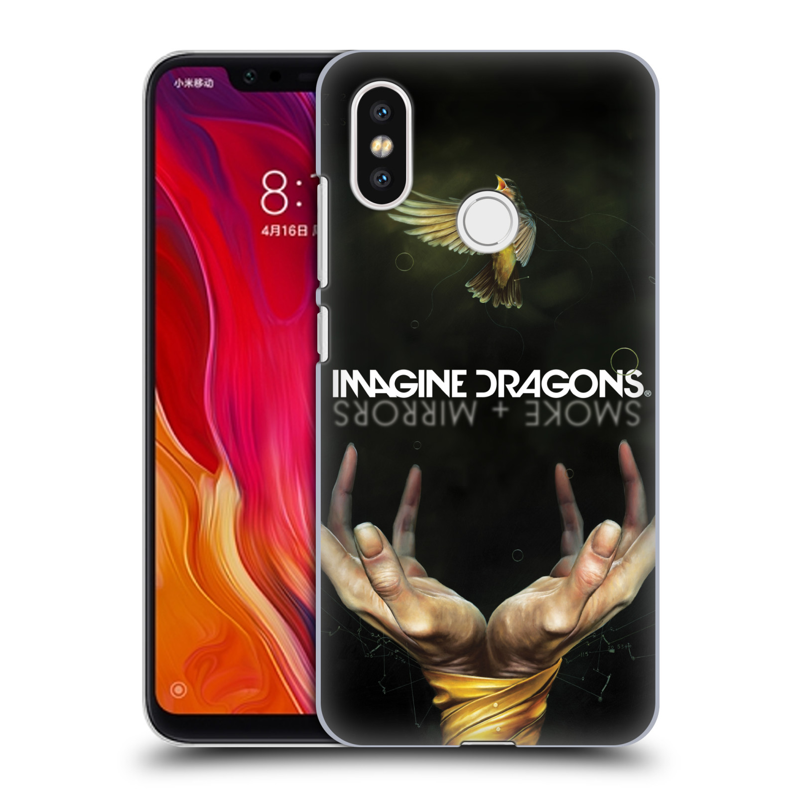 HEAD CASE plastový obal na mobil Xiaomi Mi 8 hudební skupina Imagine Dragons SMOKE and MIRRORS