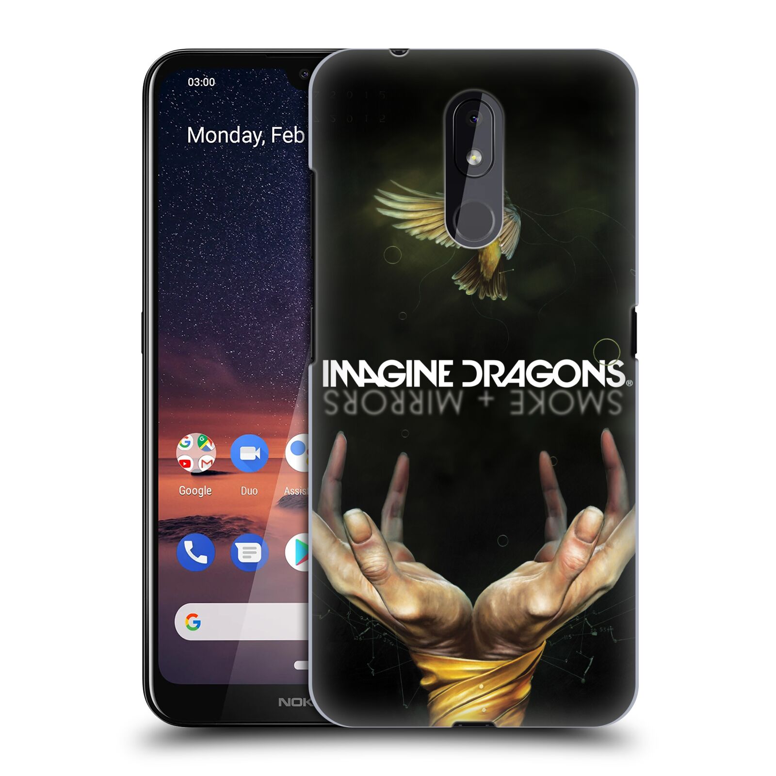 Pouzdro na mobil Nokia 3.2 - HEAD CASE - hudební skupina Imagine Dragons SMOKE and MIRRORS
