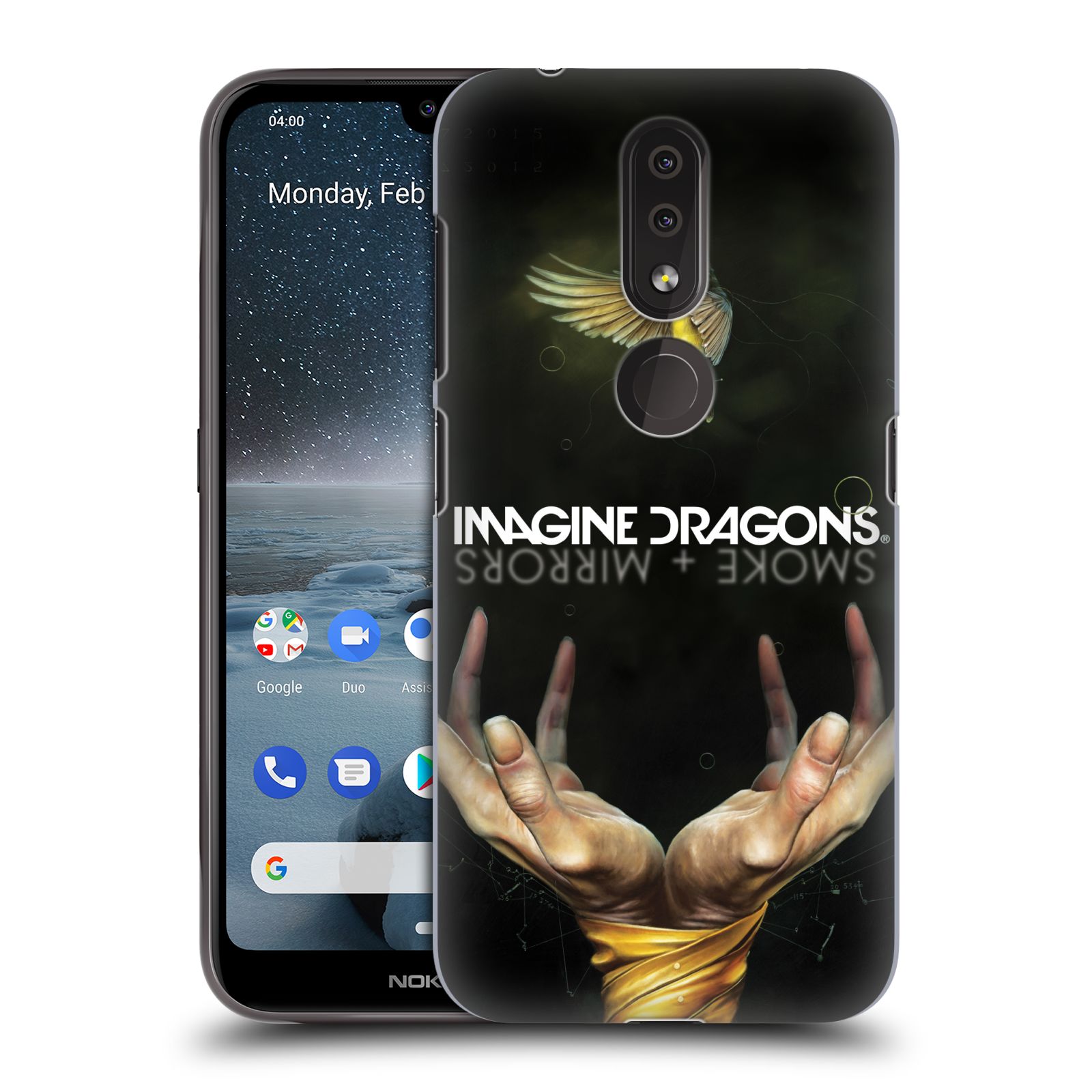 Pouzdro na mobil Nokia 4.2 - HEAD CASE - hudební skupina Imagine Dragons SMOKE and MIRRORS