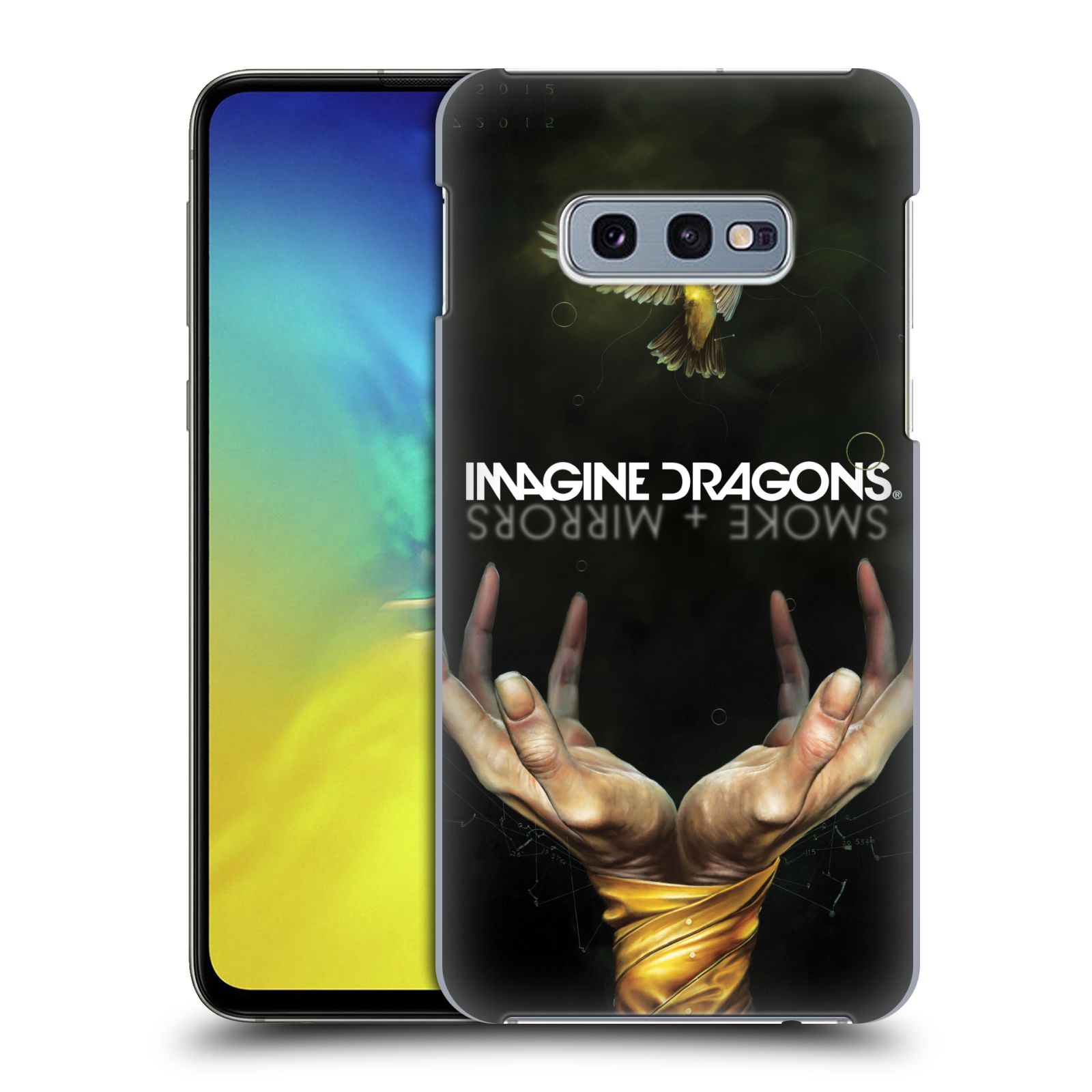 Pouzdro na mobil Samsung Galaxy S10e - HEAD CASE - hudební skupina Imagine Dragons SMOKE and MIRRORS