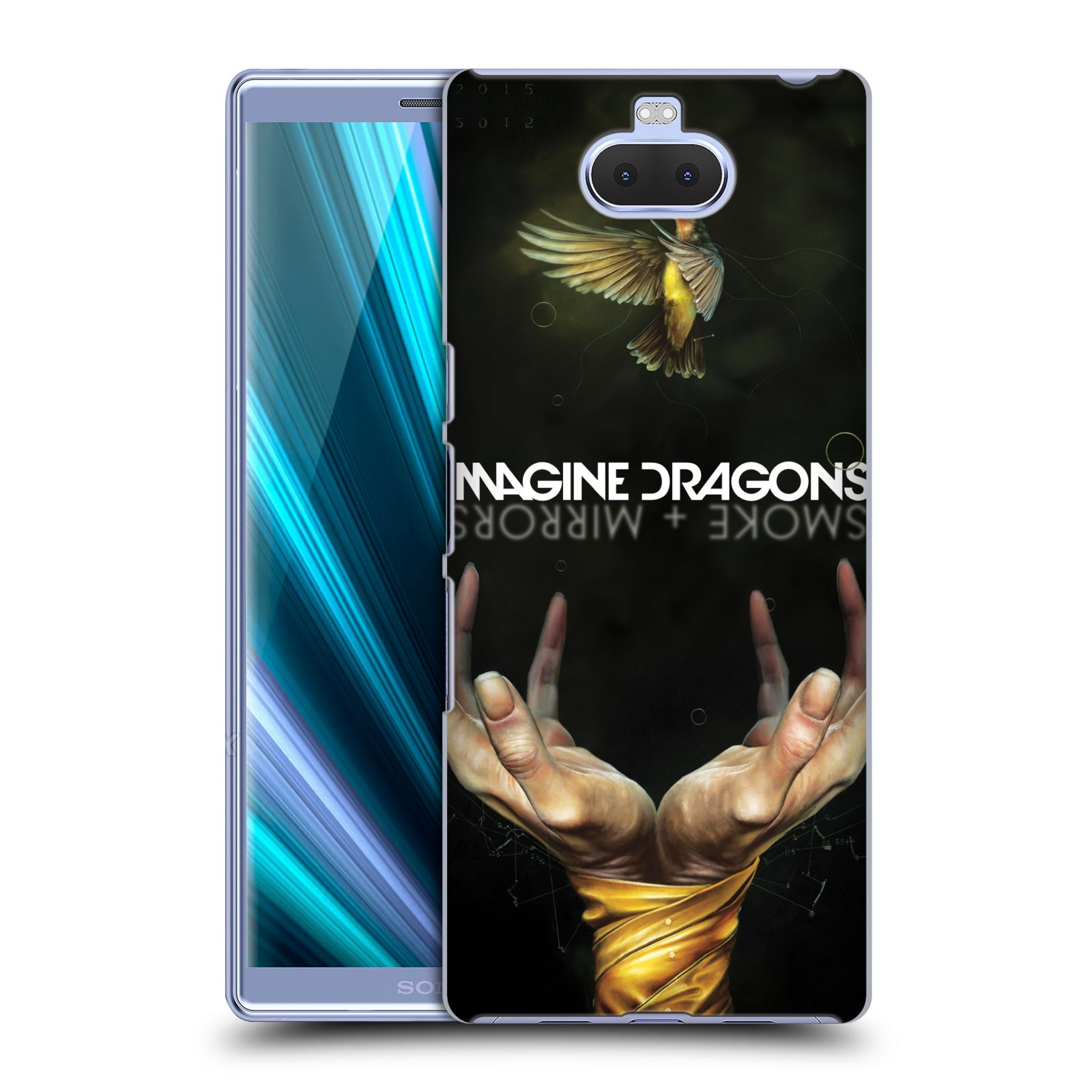 Pouzdro na mobil Sony Xperia 10 Plus - Head Case - hudební skupina Imagine Dragons SMOKE and MIRRORS