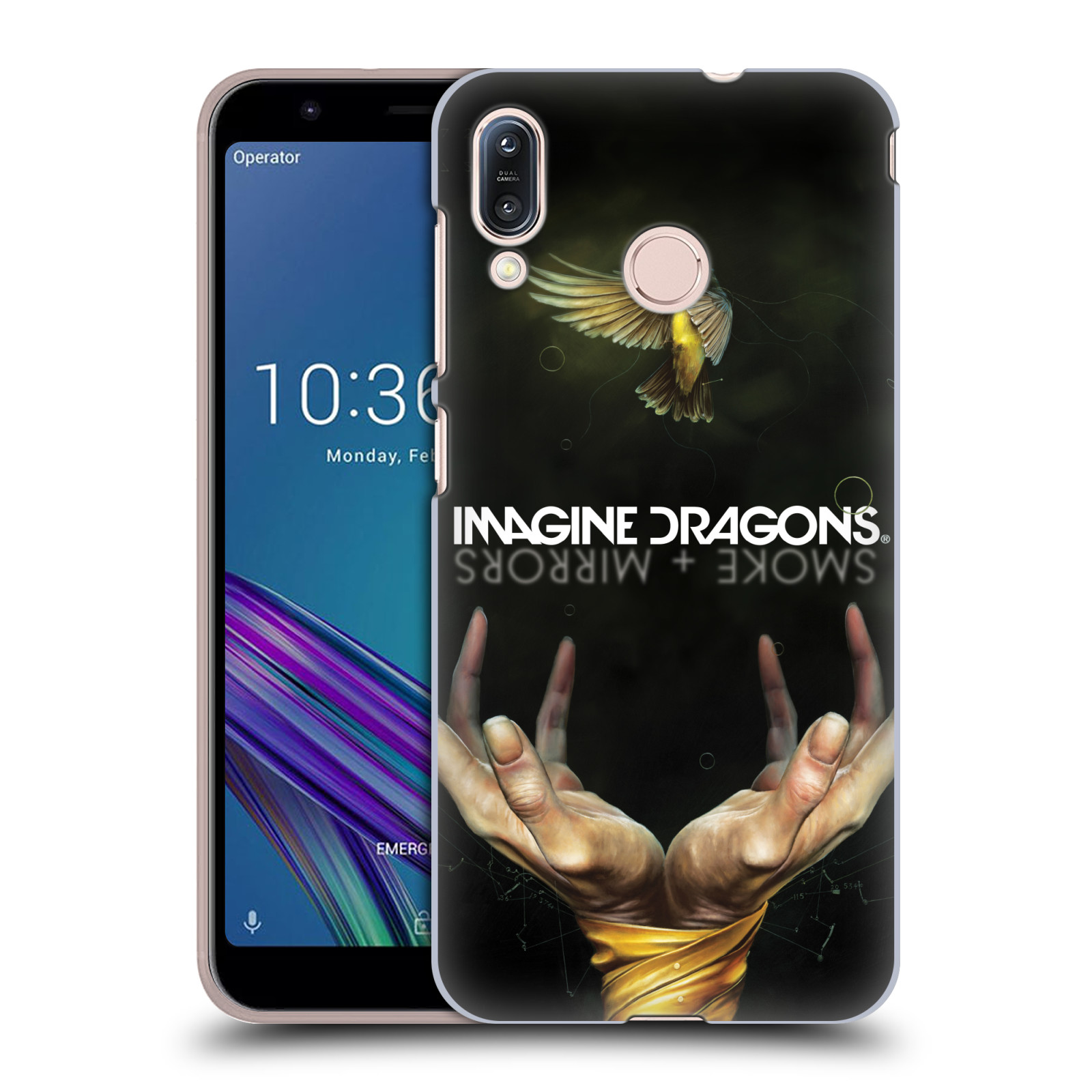 Pouzdro na mobil Asus Zenfone Max M1 (ZB555KL) - HEAD CASE - hudební skupina Imagine Dragons SMOKE and MIRRORS