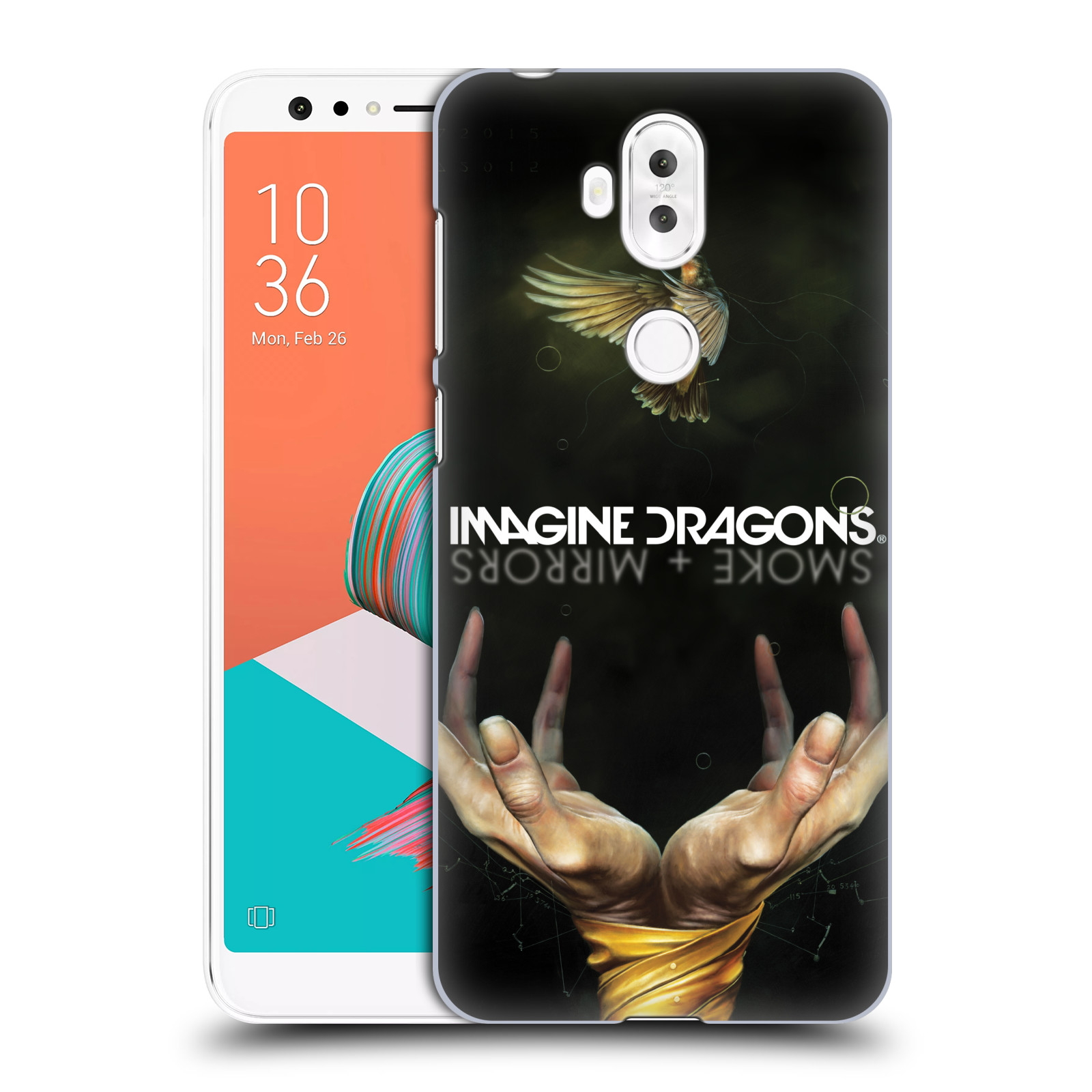 HEAD CASE plastový obal na mobil Asus Zenfone 5 LITE ZC600KL hudební skupina Imagine Dragons SMOKE and MIRRORS