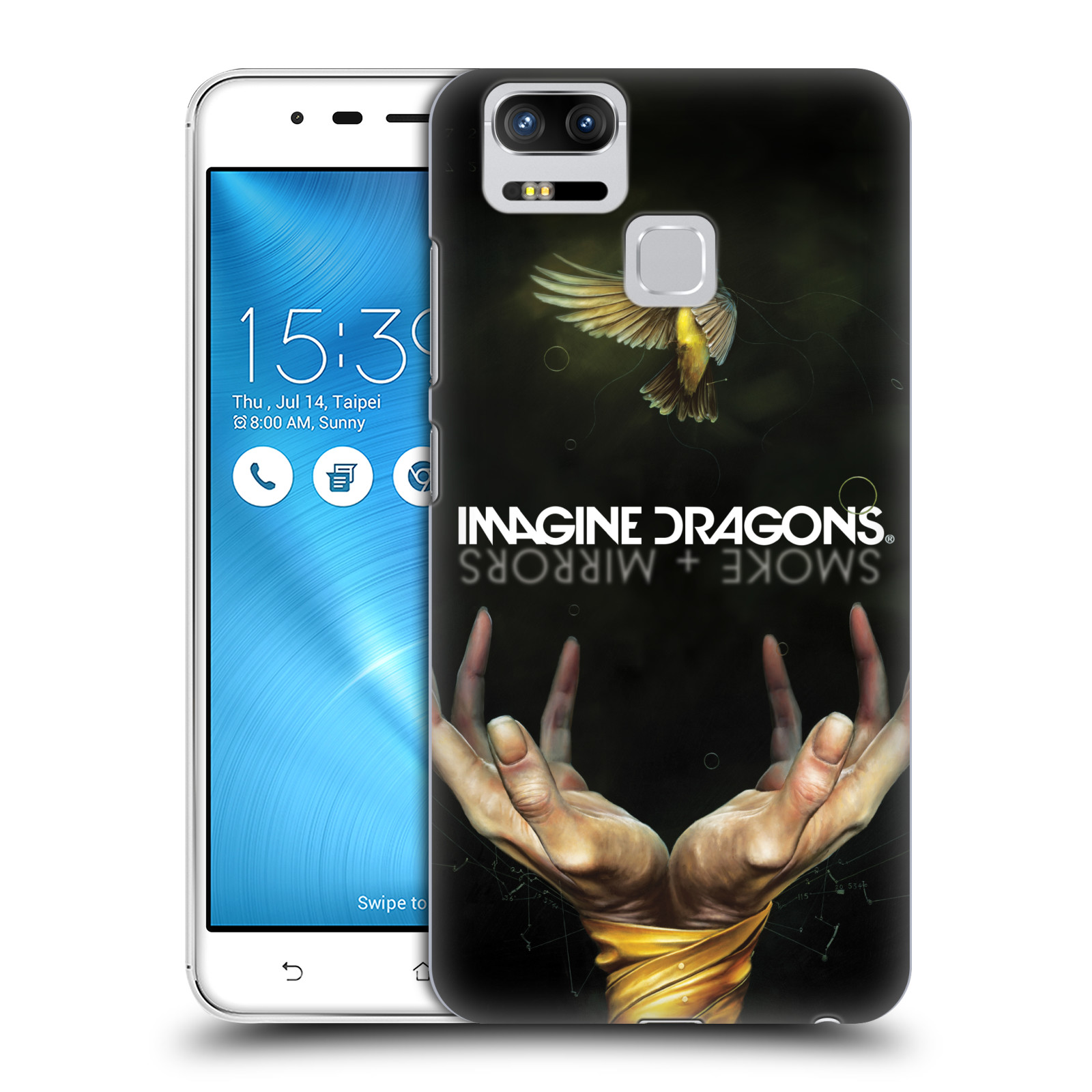 HEAD CASE plastový obal na mobil Asus Zenfone 3 Zoom ZE553KL hudební skupina Imagine Dragons SMOKE and MIRRORS