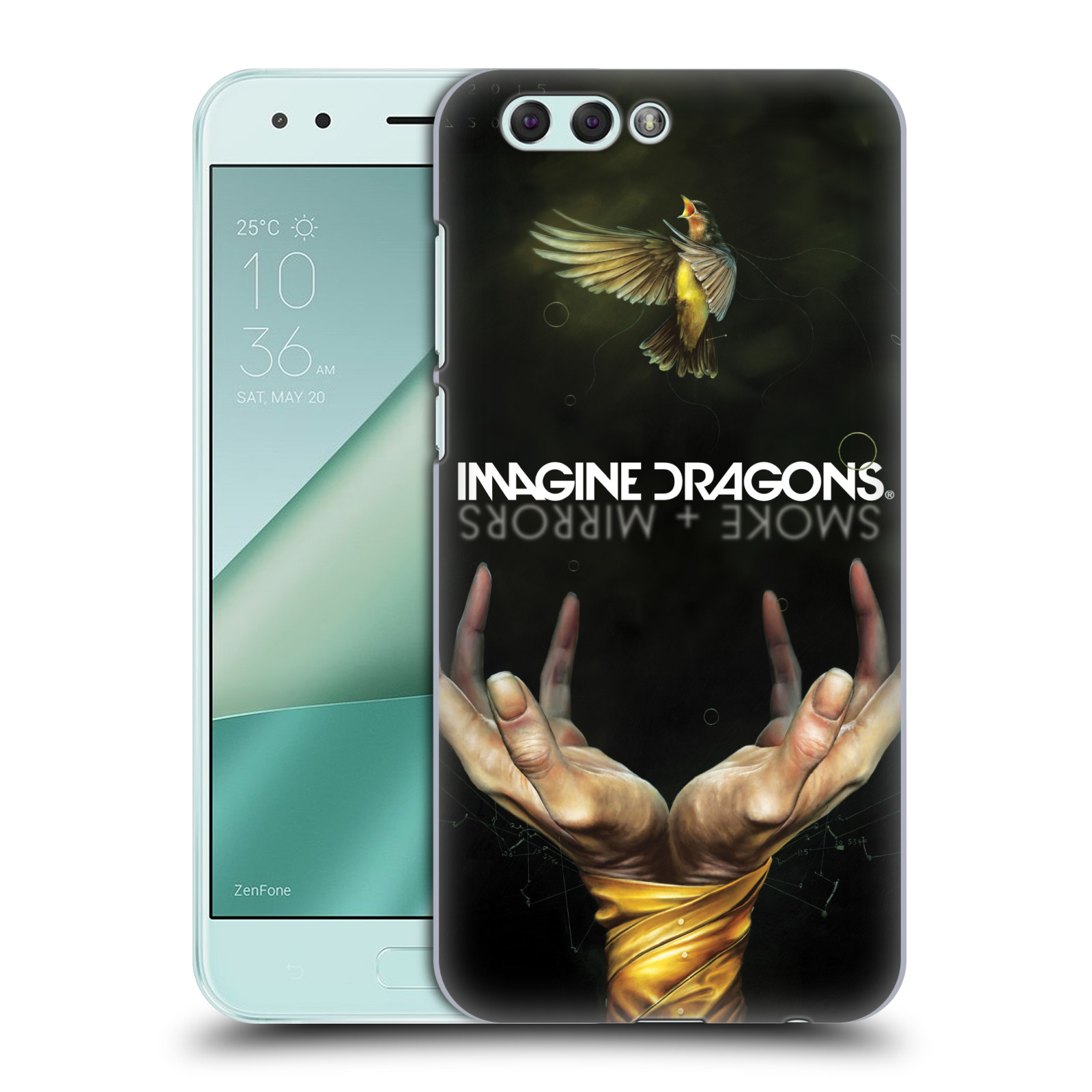 HEAD CASE plastový obal na mobil Asus Zenfone 4 ZE554KL hudební skupina Imagine Dragons SMOKE and MIRRORS