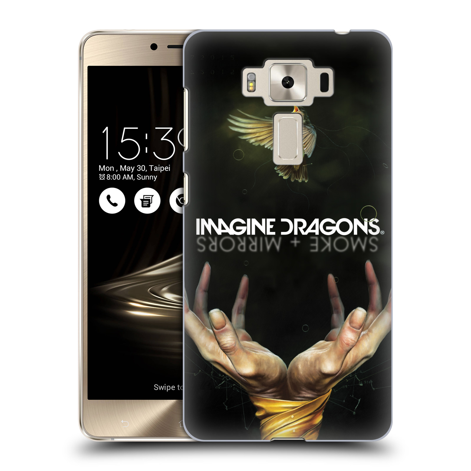 HEAD CASE plastový obal na mobil Asus Zenfone 3 DELUXE ZS550KL hudební skupina Imagine Dragons SMOKE and MIRRORS