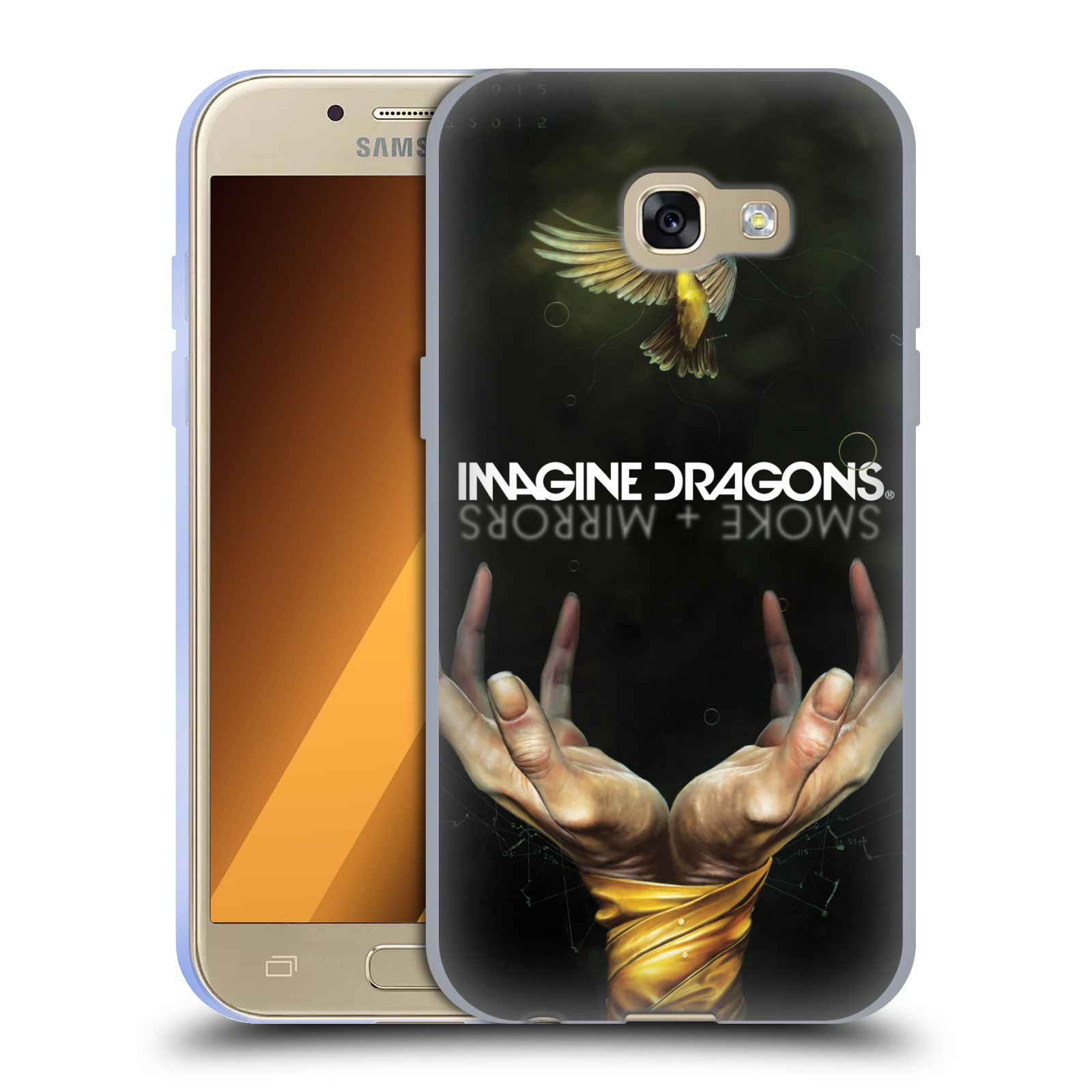 HEAD CASE silikonový obal na mobil Samsung Galaxy A3 2017 (A320) hudební skupina Imagine Dragons SMOKE and MIRRORS