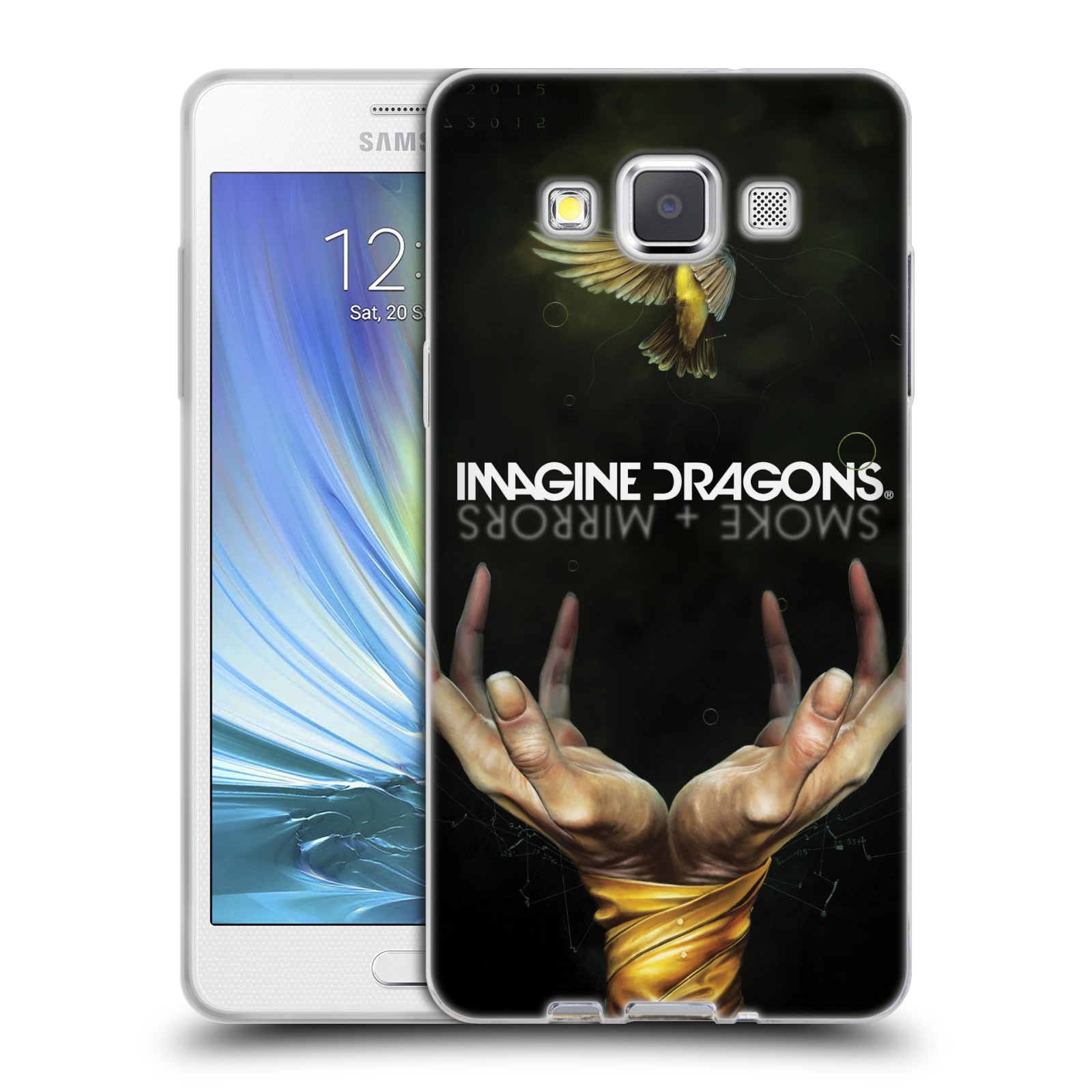 HEAD CASE silikonový obal na mobil Samsung Galaxy A5 (A500) hudební skupina Imagine Dragons SMOKE and MIRRORS