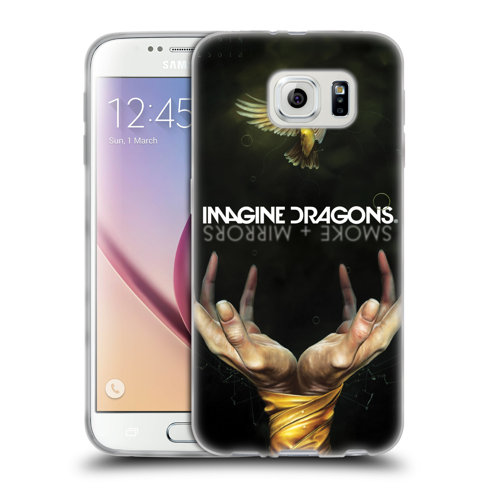 HEAD CASE silikonový obal na mobil Samsung Galaxy S6 hudební skupina Imagine Dragons SMOKE and MIRRORS