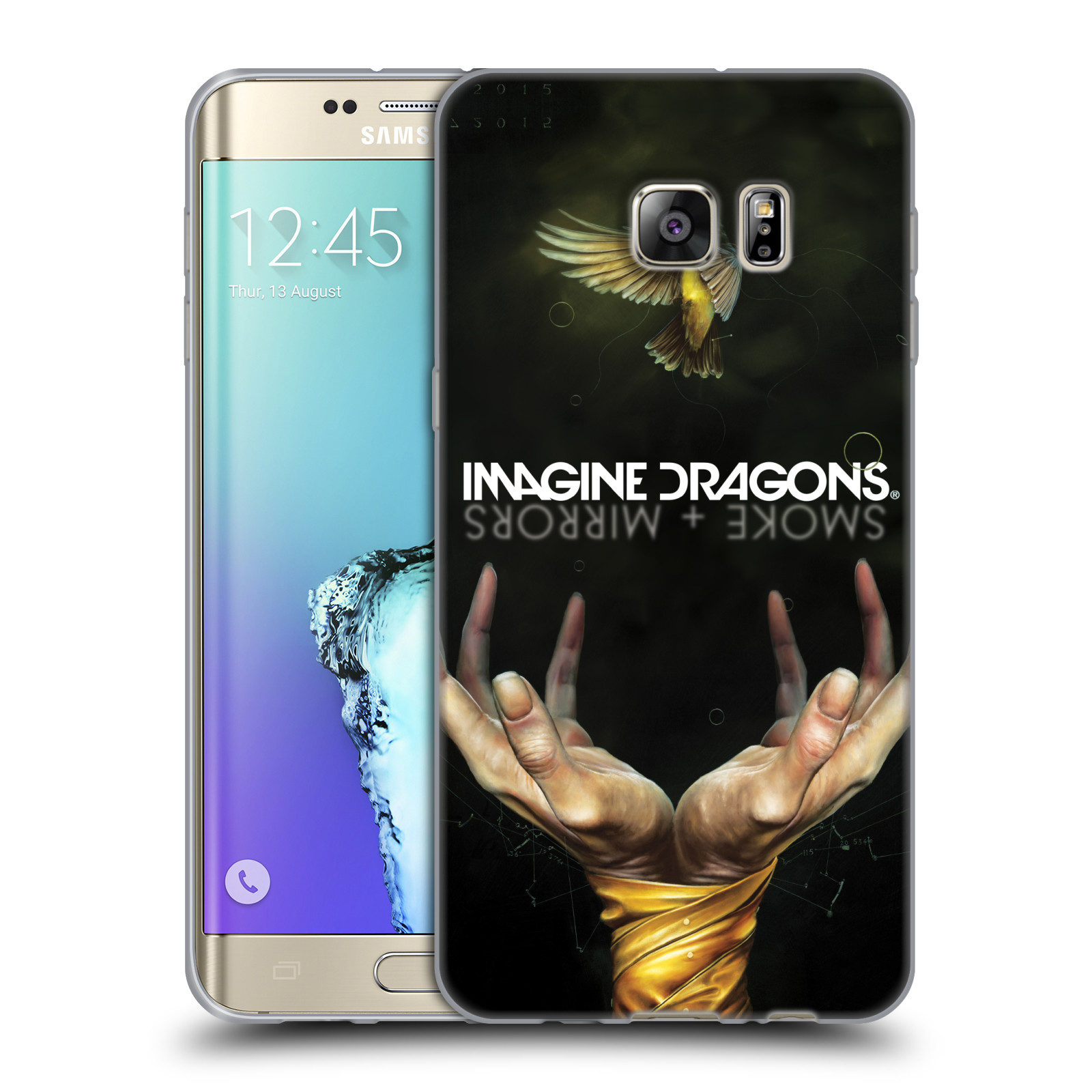 HEAD CASE silikonový obal na mobil Samsung Galaxy S6 EDGE PLUS hudební skupina Imagine Dragons SMOKE and MIRRORS