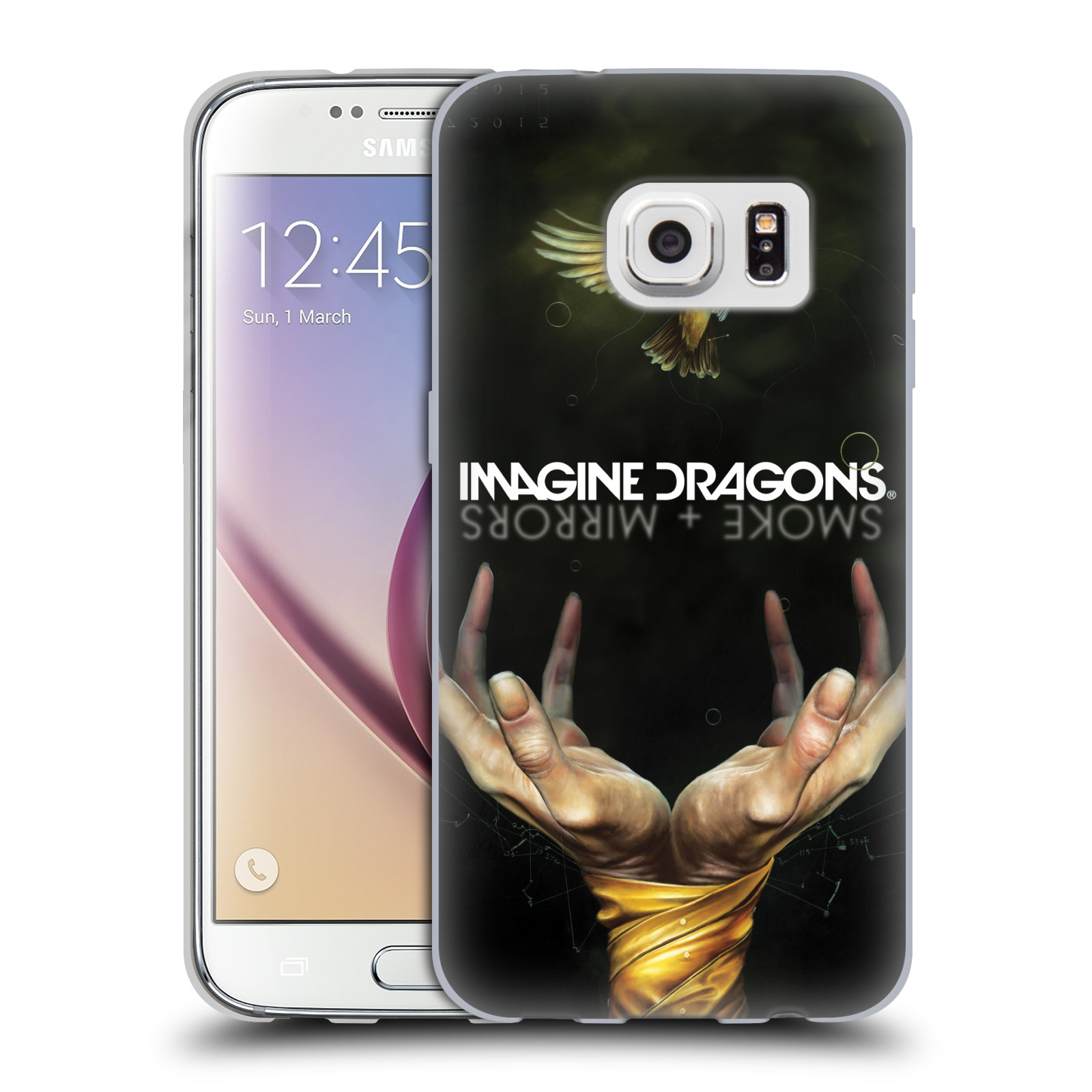 HEAD CASE silikonový obal na mobil Samsung Galaxy S7 hudební skupina Imagine Dragons SMOKE and MIRRORS