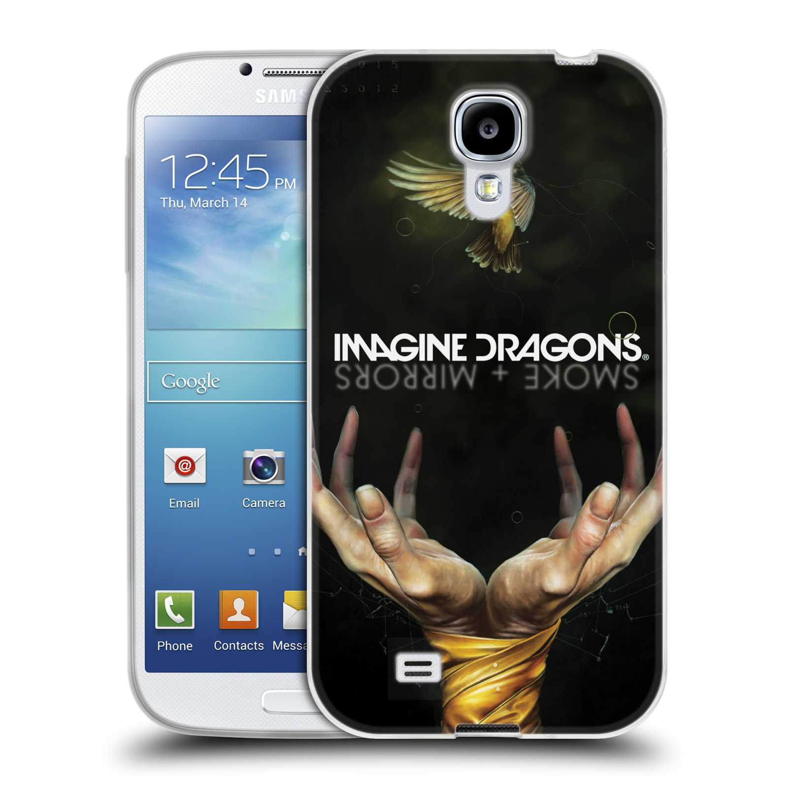 HEAD CASE silikonový obal na mobil Samsung Galaxy S4 hudební skupina Imagine Dragons SMOKE and MIRRORS