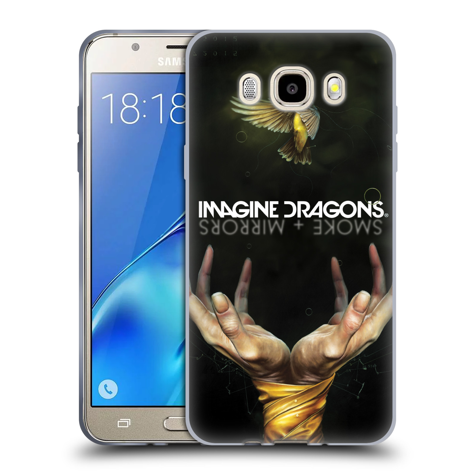 HEAD CASE silikonový obal na mobil Samsung Galaxy J5 2016 (J510) hudební skupina Imagine Dragons SMOKE and MIRRORS