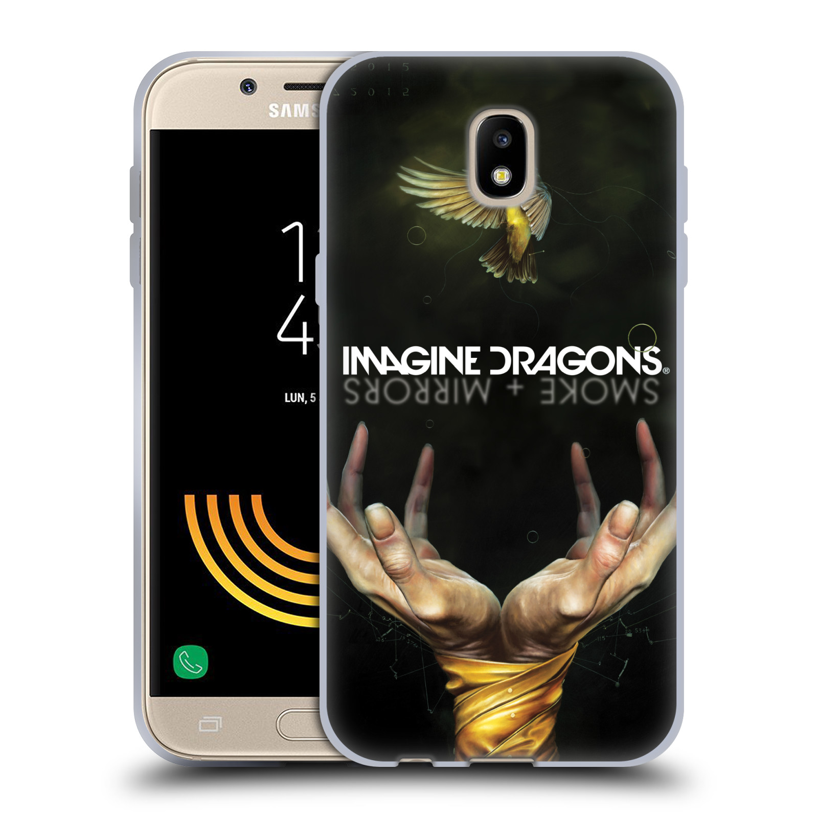 HEAD CASE silikonový obal na mobil Samsung Galaxy J5 2017 hudební skupina Imagine Dragons SMOKE and MIRRORS