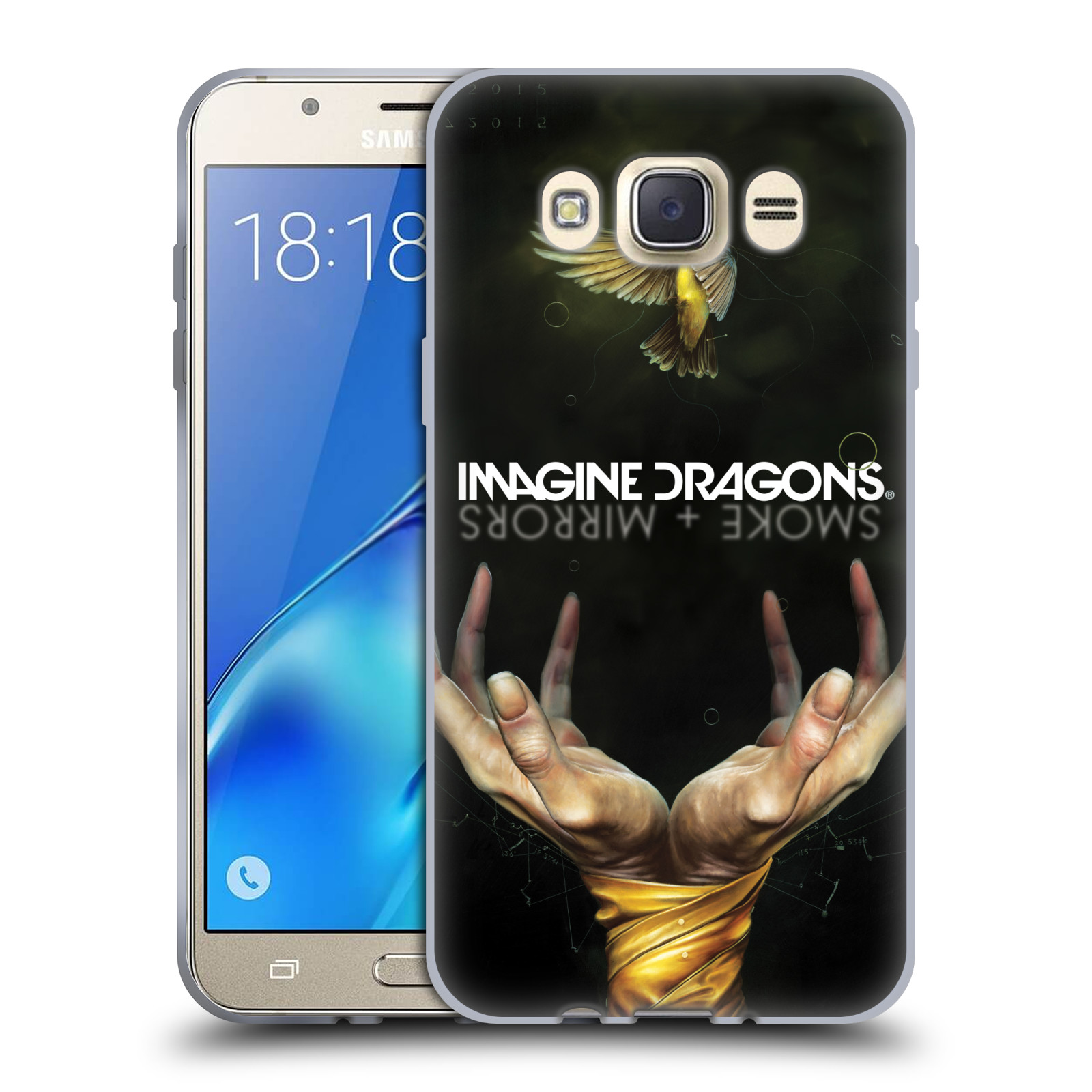 HEAD CASE silikonový obal na mobil Samsung Galaxy J7 2016 hudební skupina Imagine Dragons SMOKE and MIRRORS