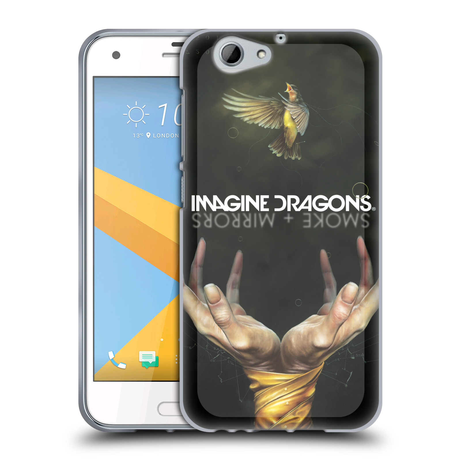 HEAD CASE silikonový obal na mobil HTC One A9s hudební skupina Imagine Dragons SMOKE and MIRRORS