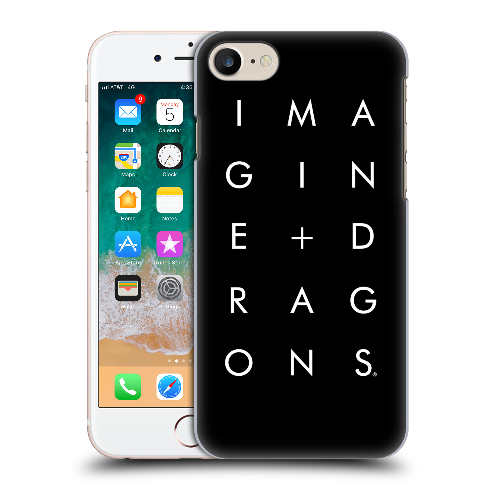 Plastové pouzdro pro mobil Apple Iphone 7/8/SE 2020 hudební skupina Imagine Dragons logo