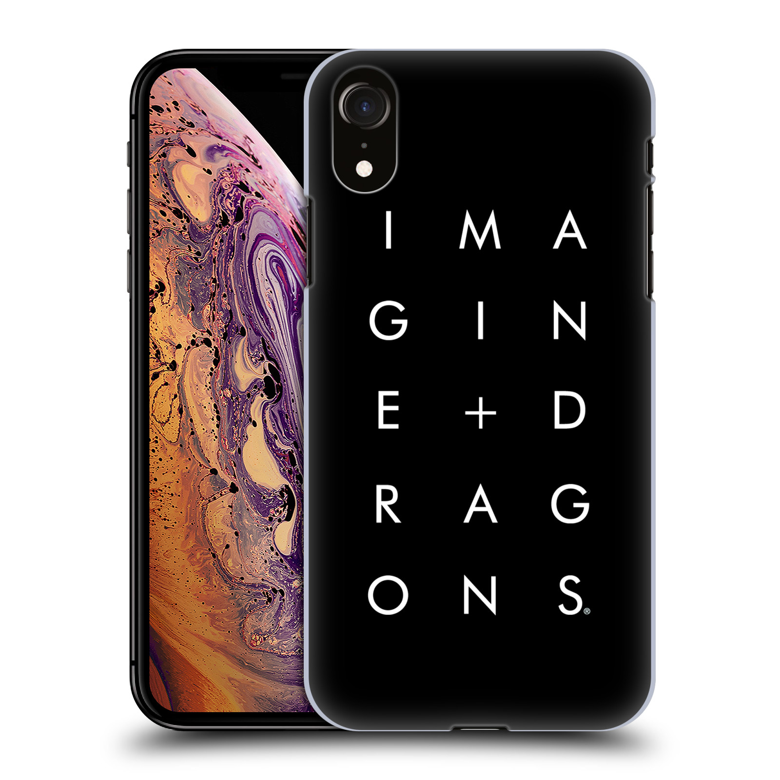 HEAD CASE plastový obal na mobil Apple Iphone XR hudební skupina Imagine Dragons logo