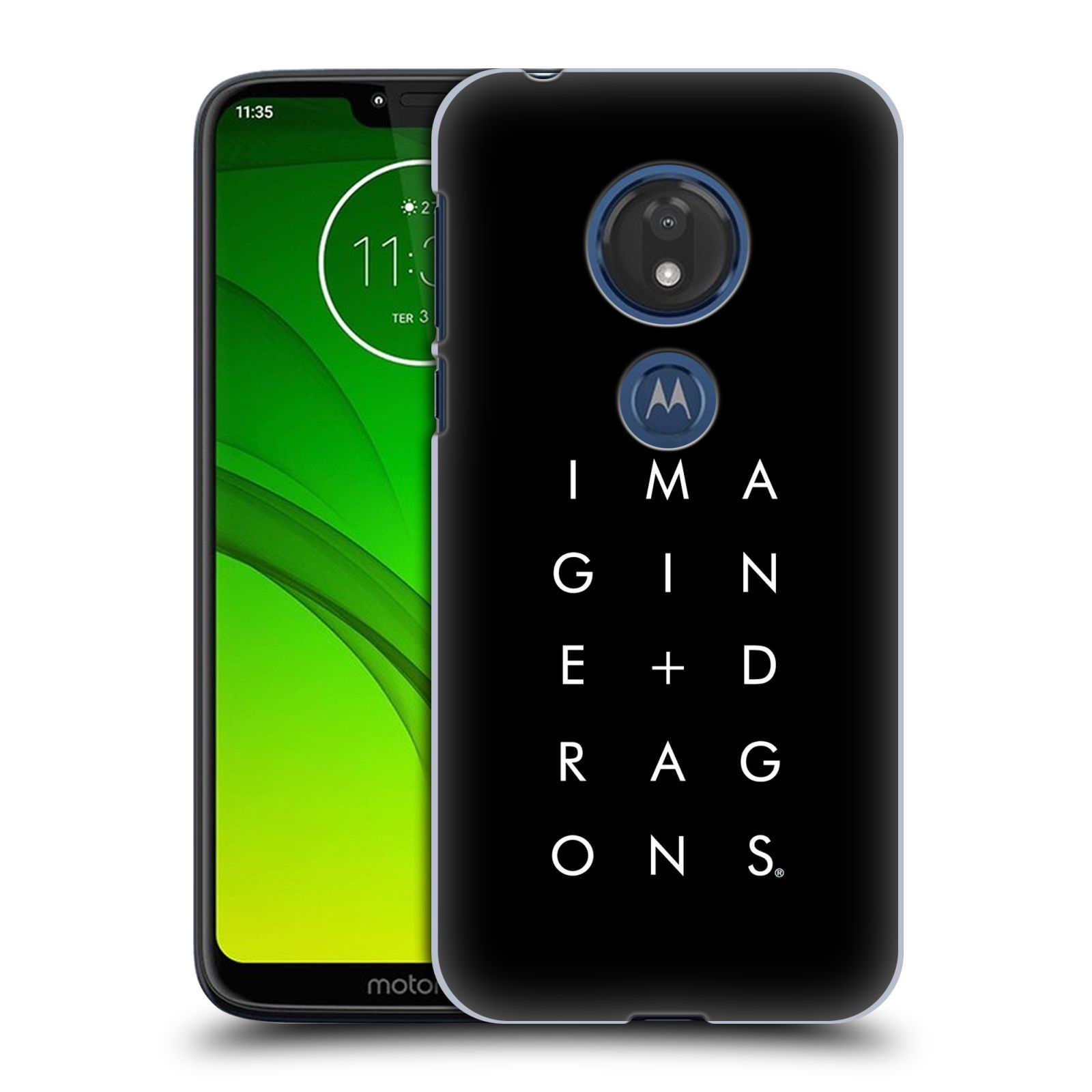 Pouzdro na mobil Motorola Moto G7 Play hudební skupina Imagine Dragons logo