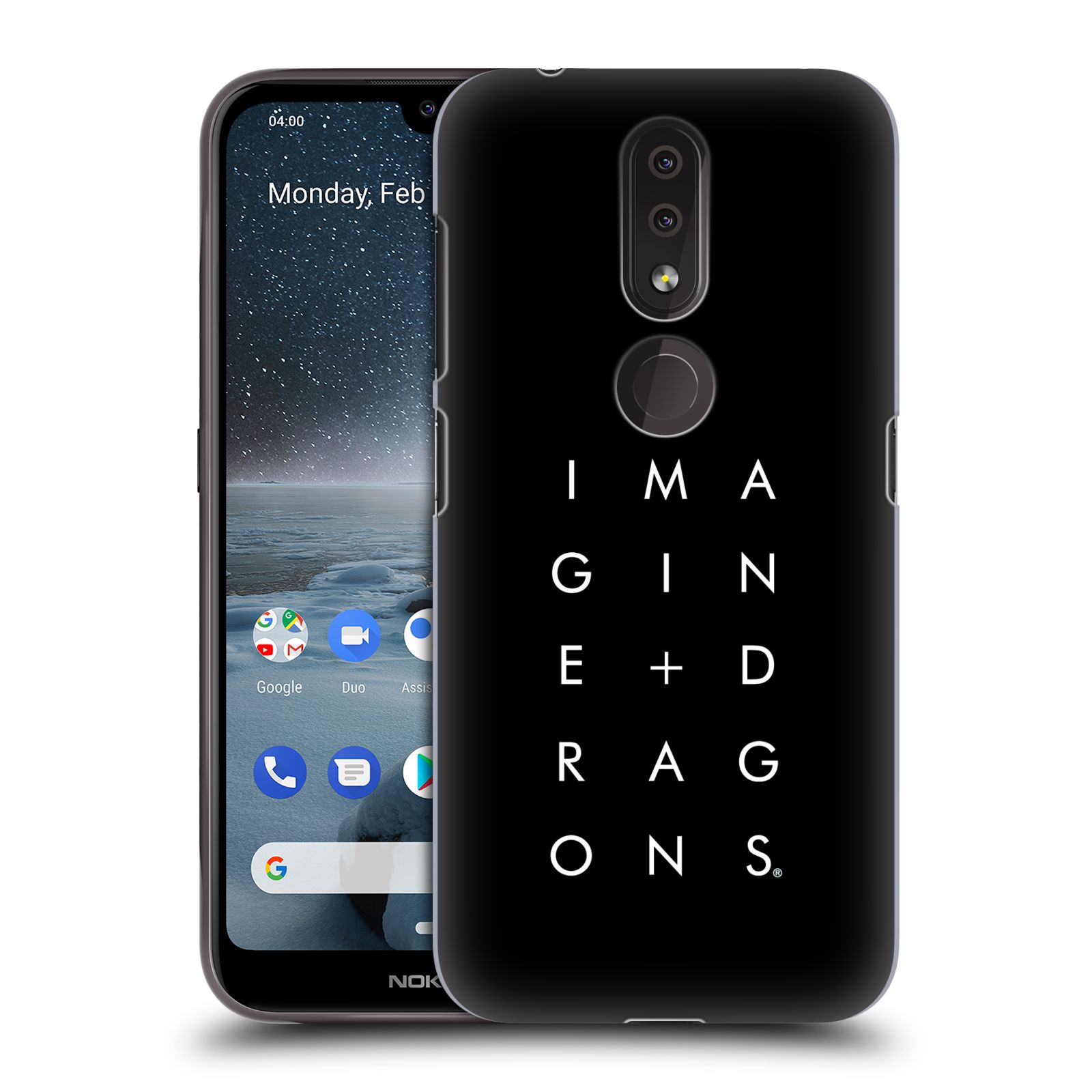 Pouzdro na mobil Nokia 4.2 - HEAD CASE - hudební skupina Imagine Dragons logo
