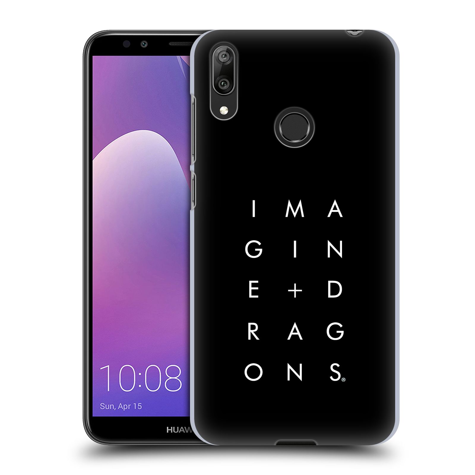 Pouzdro na mobil Huawei Y7 2019 - Head Case - hudební skupina Imagine Dragons logo