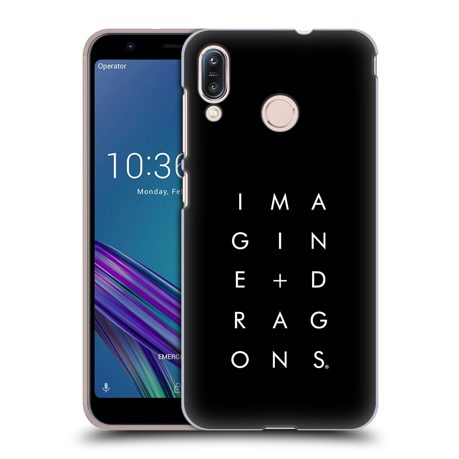 Pouzdro na mobil Asus Zenfone Max M1 (ZB555KL) - HEAD CASE - hudební skupina Imagine Dragons logo