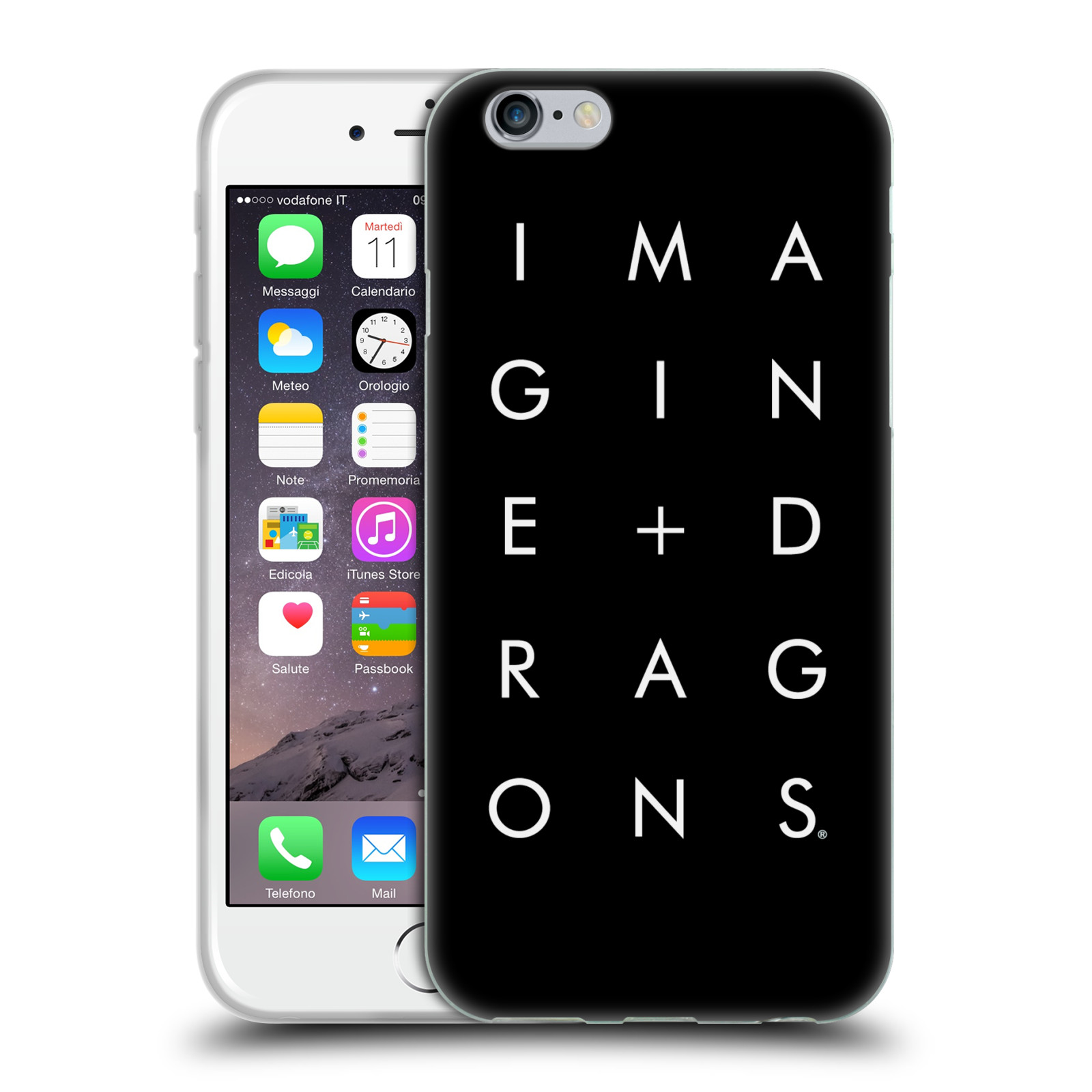 HEAD CASE silikonový obal na mobil Apple Iphone 6/6S hudební skupina Imagine Dragons logo