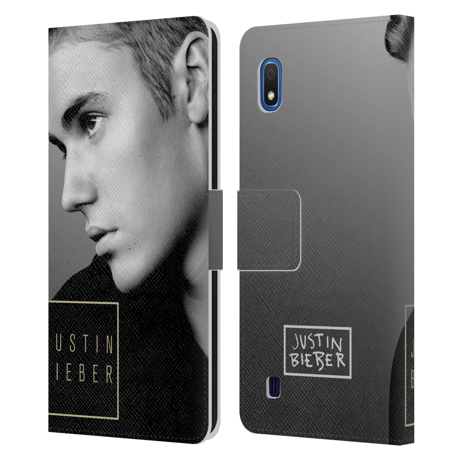Pouzdro na mobil Samsung Galaxy A10 - Head Case - Justin Bieber - černobílé zrcadlo