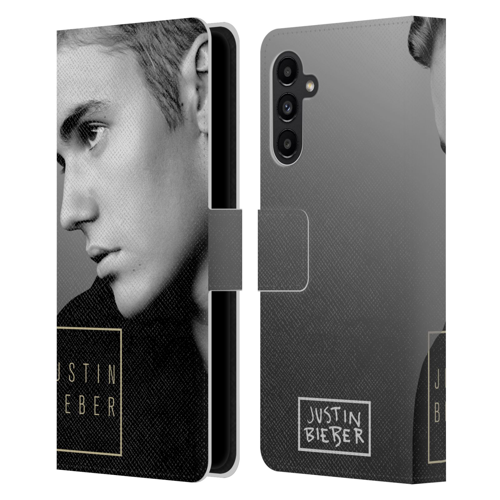 Pouzdro HEAD CASE na mobil Samsung Galaxy A13 5G  Justin Bieber - černobílé zrcadlo