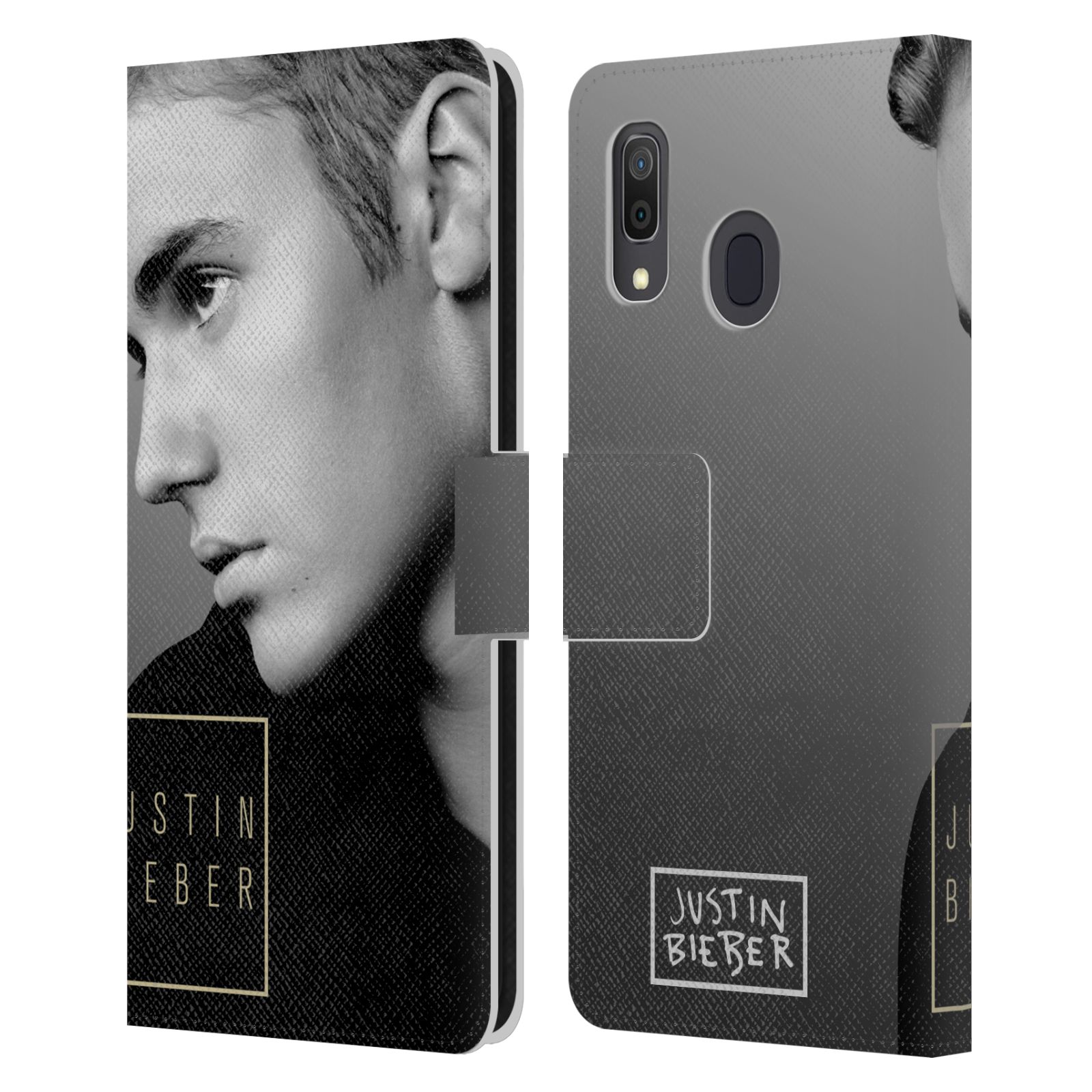 Pouzdro HEAD CASE na mobil Samsung Galaxy A33 5G  Justin Bieber - černobílé zrcadlo