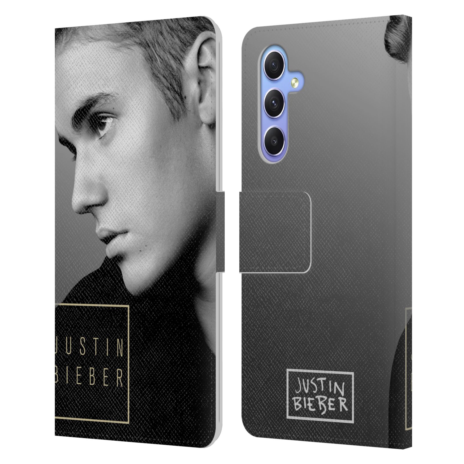 Pouzdro HEAD CASE na mobil Samsung Galaxy A34 5G  Justin Bieber - černobílé zrcadlo