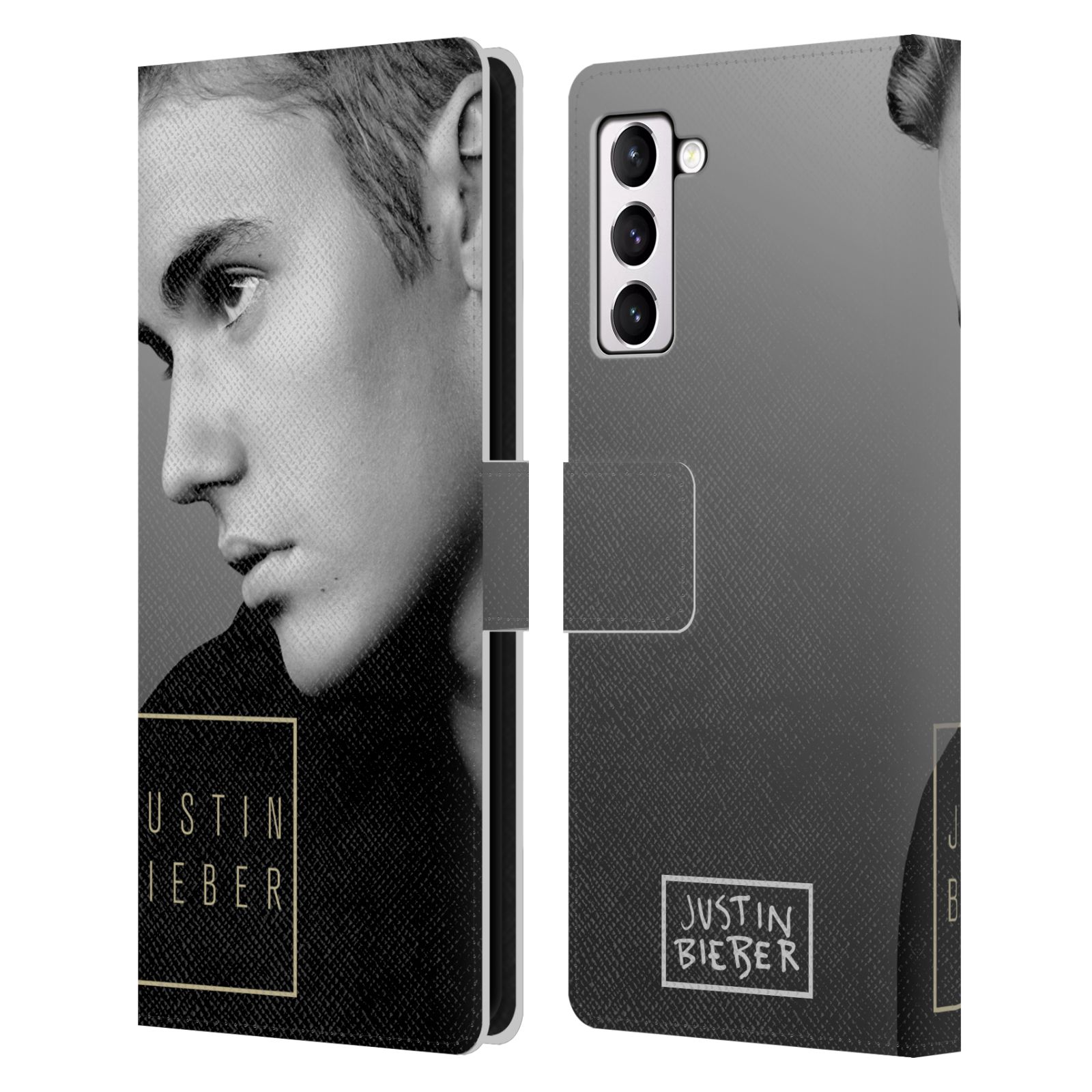 Pouzdro HEAD CASE na mobil Samsung Galaxy S21+ 5G / S21 PLUS 5G  Justin Bieber - černobílé zrcadlo