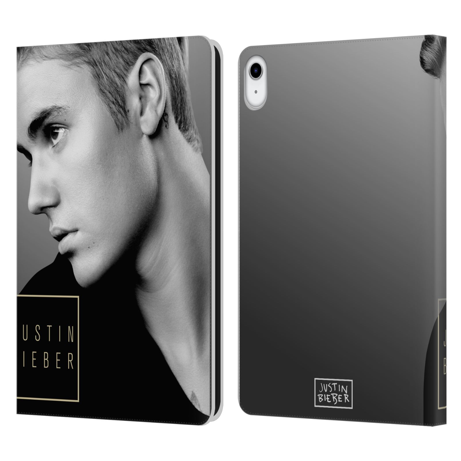 Pouzdro pro tablet Apple Ipad 10.9 (2022) - HEAD CASE -  Justin Bieber - černobílé zrcadlo
