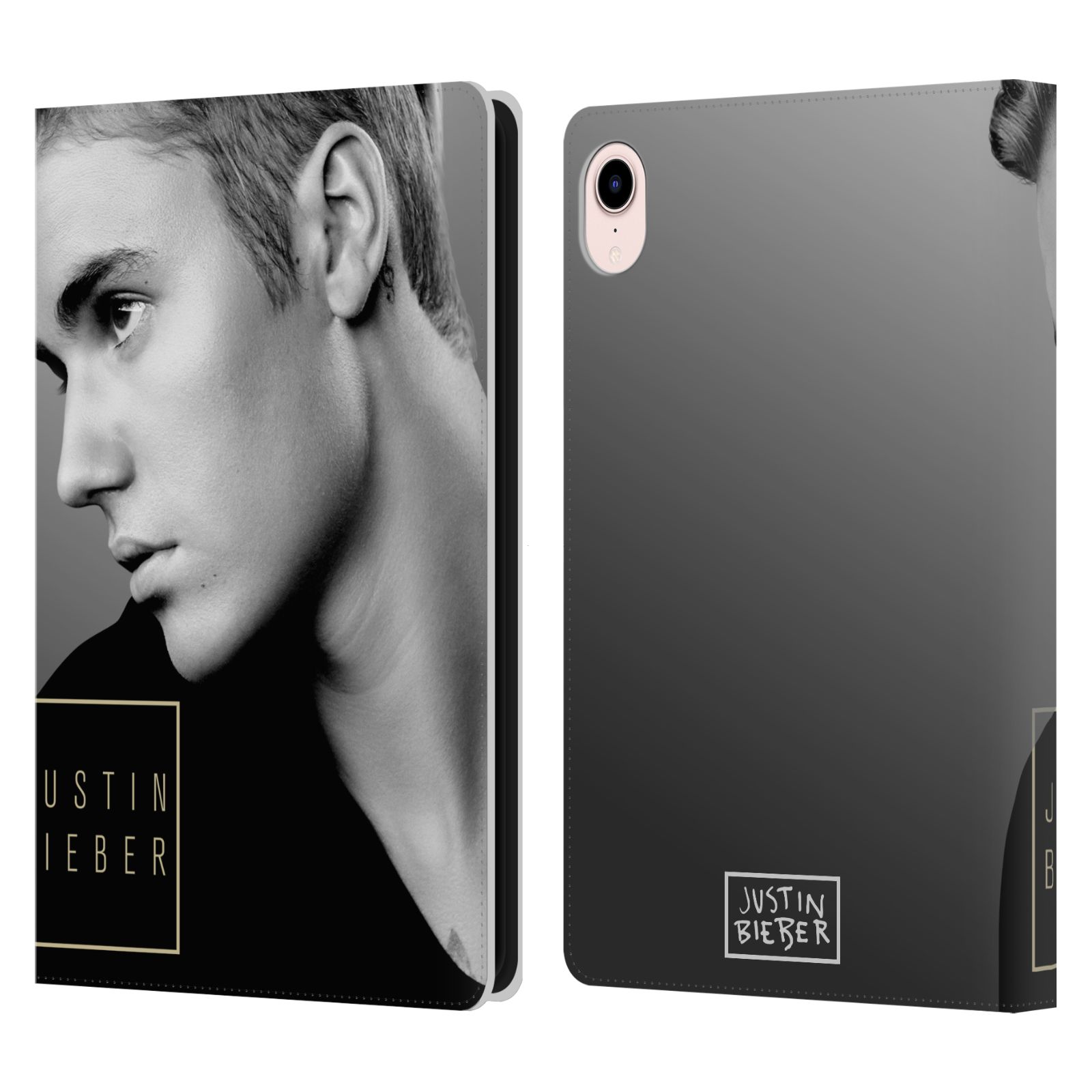 Pouzdro pro tablet Apple Ipad MINI (2021) - HEAD CASE -  Justin Bieber - černobílé zrcadlo