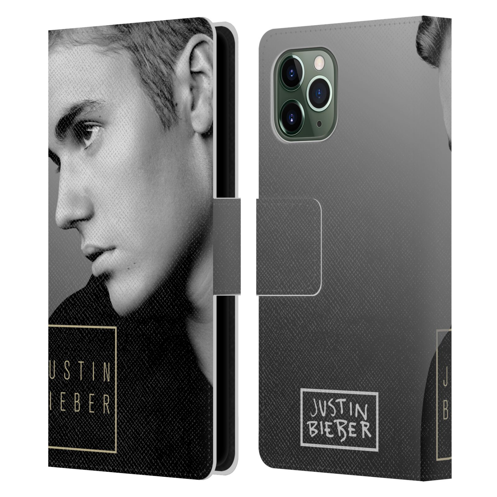 Pouzdro na mobil Apple Iphone 11 PRO - Head Case - Justin Bieber - černobílé zrcadlo