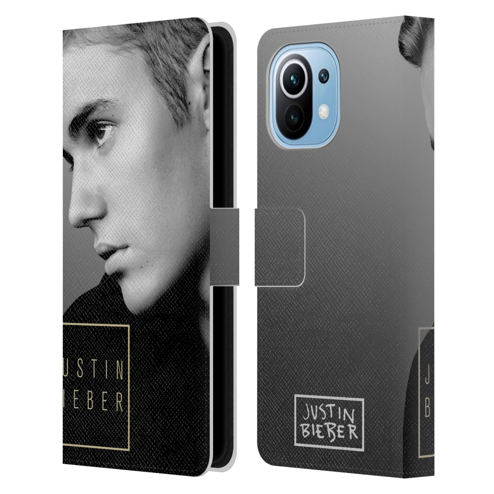 Pouzdro HEAD CASE na mobil Xiaomi Mi 11  Justin Bieber - černobílé zrcadlo