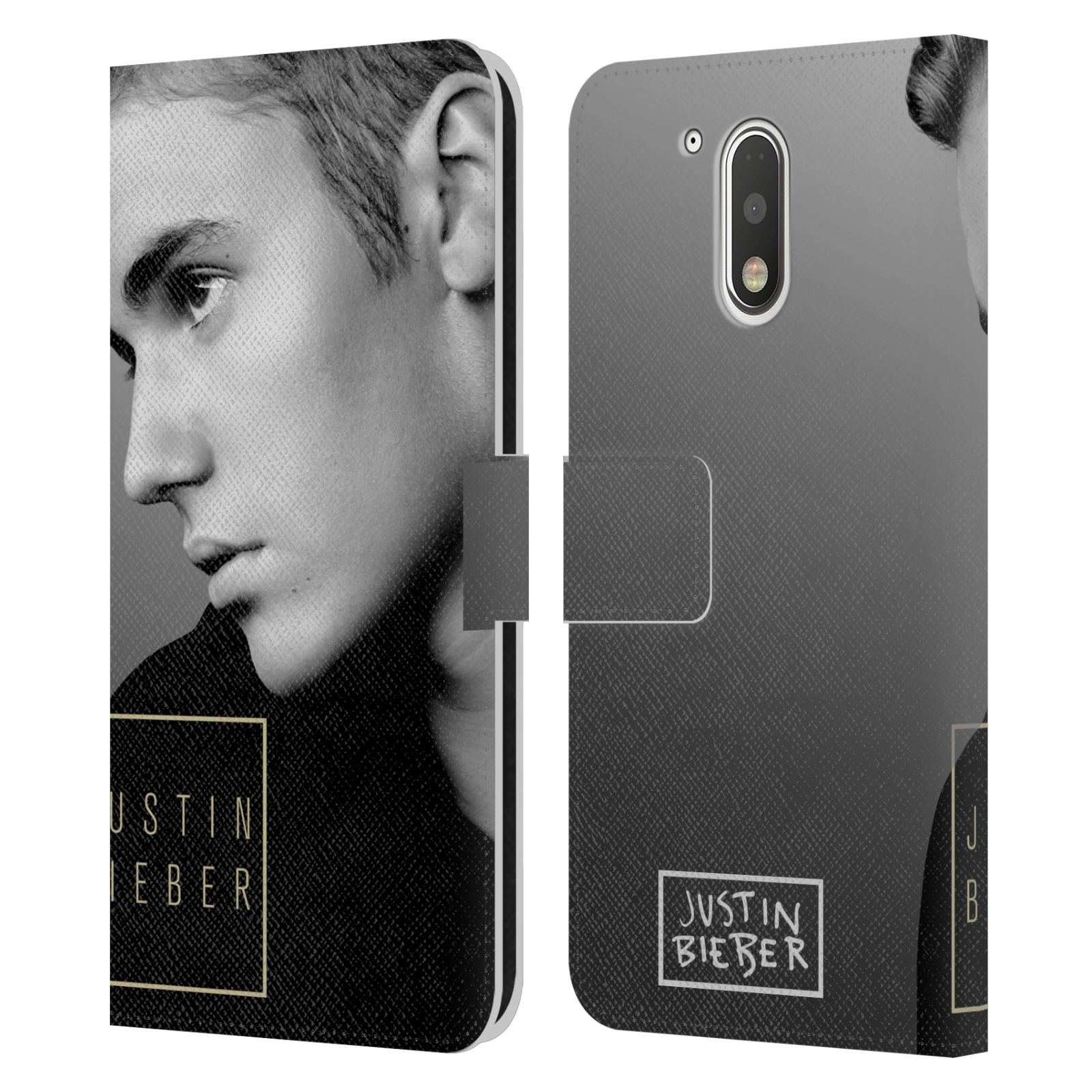 Pouzdro HEAD CASE na mobil Motorola Moto G41  Justin Bieber - černobílé zrcadlo