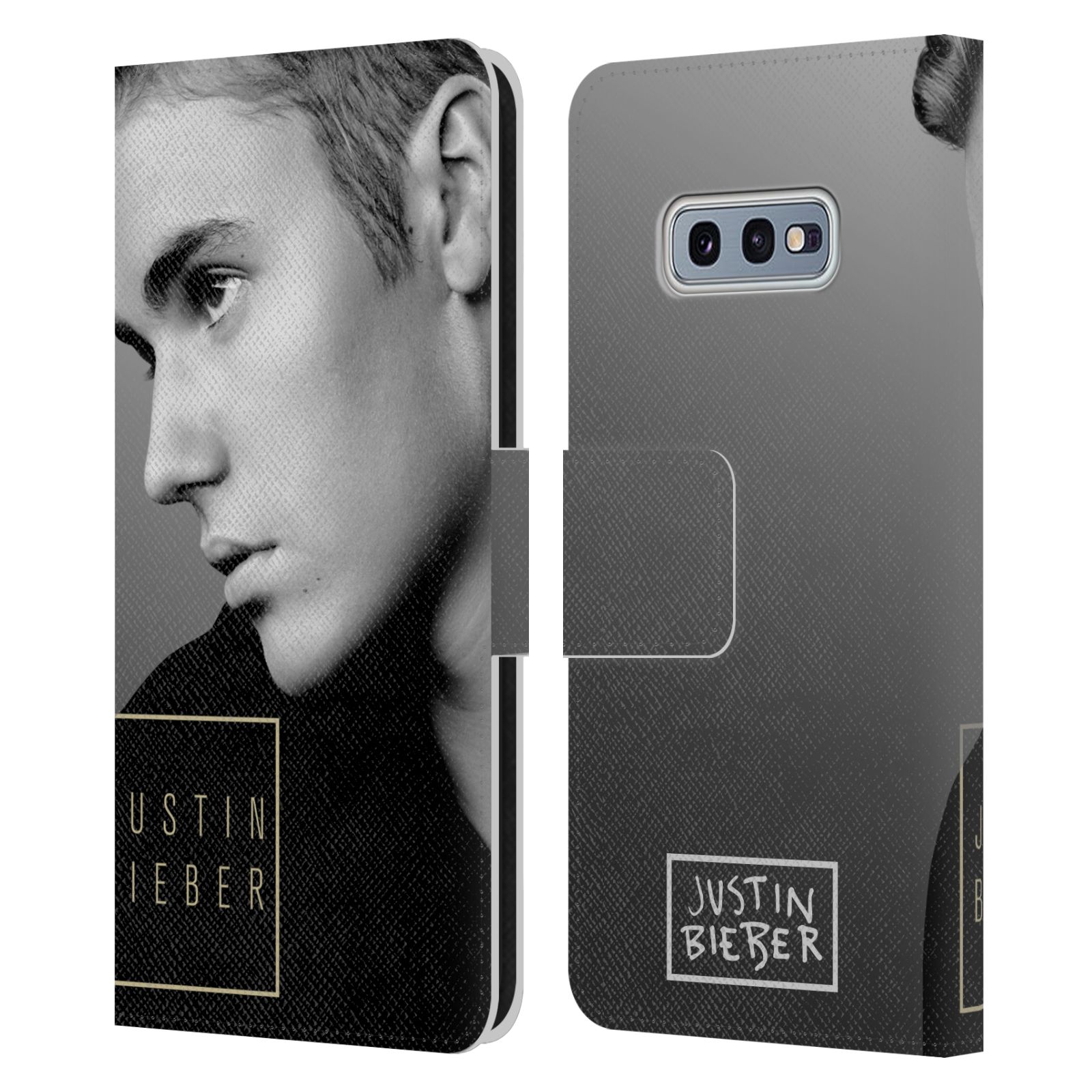 Pouzdro HEAD CASE na mobil Samsung Galaxy S10e  Justin Bieber - černobílé zrcadlo