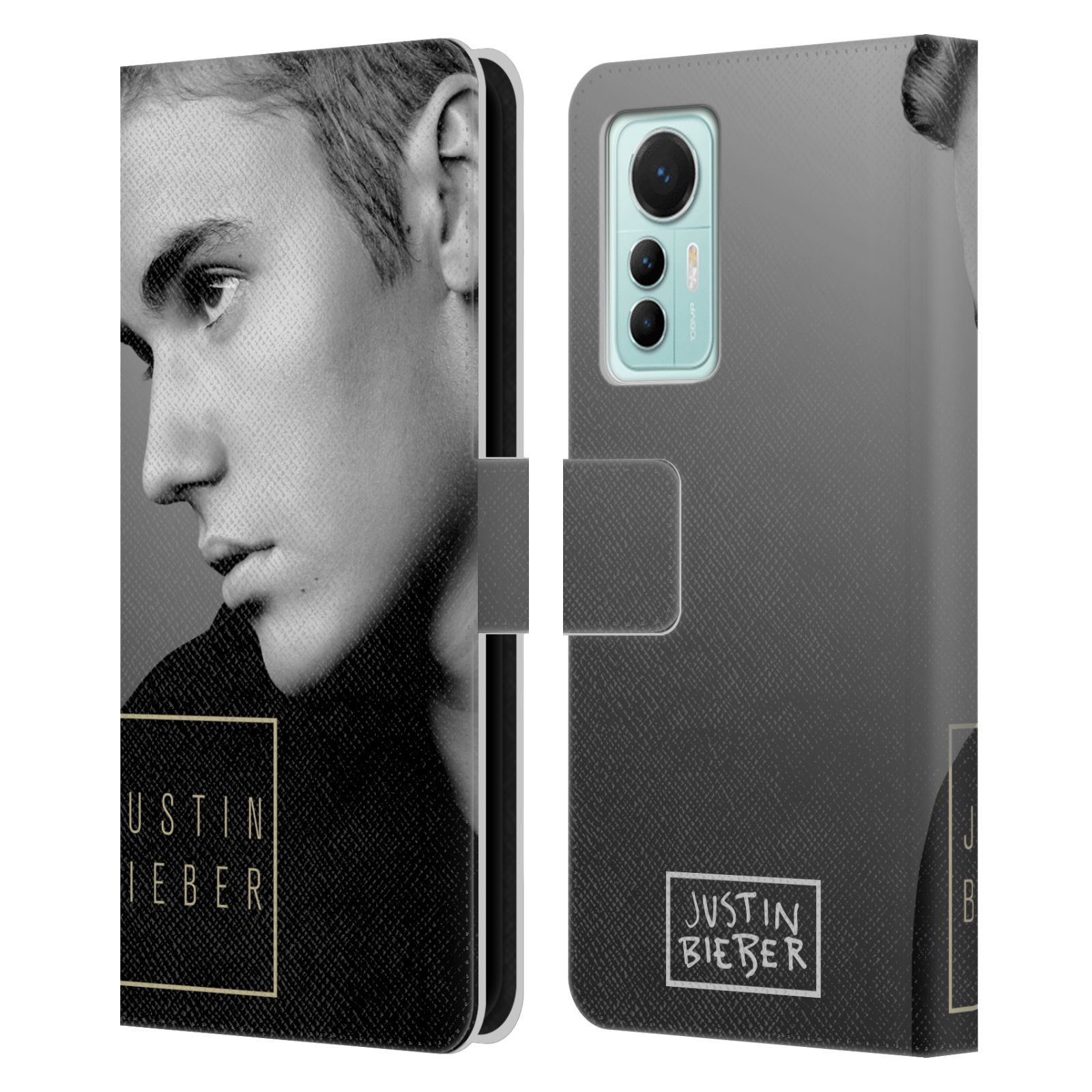 Pouzdro HEAD CASE na mobil Xiaomi 12 LITE  Justin Bieber - černobílé zrcadlo
