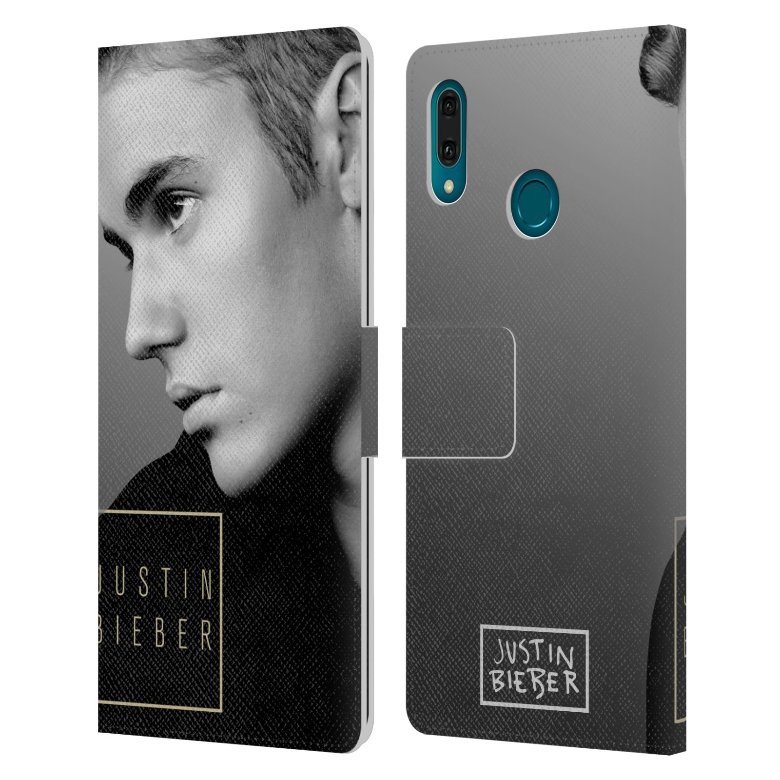 Pouzdro na mobil Huawei Y9 2019 - Head Case - Justin Bieber - černobílé zrcadlo
