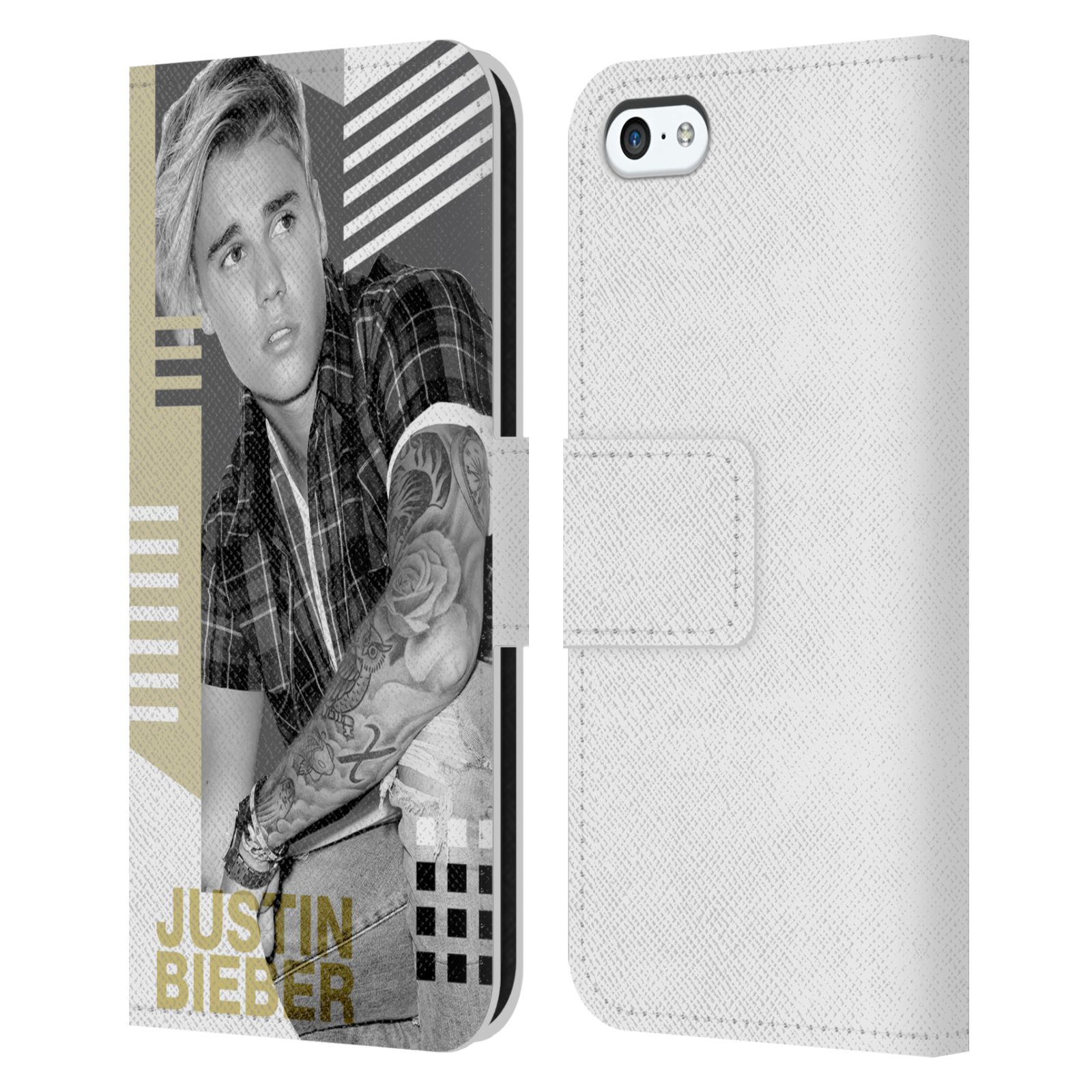 HEAD CASE Flipové pouzdro pro mobil Apple Iphone 5C originální potisk Justin Bieber tvary foto