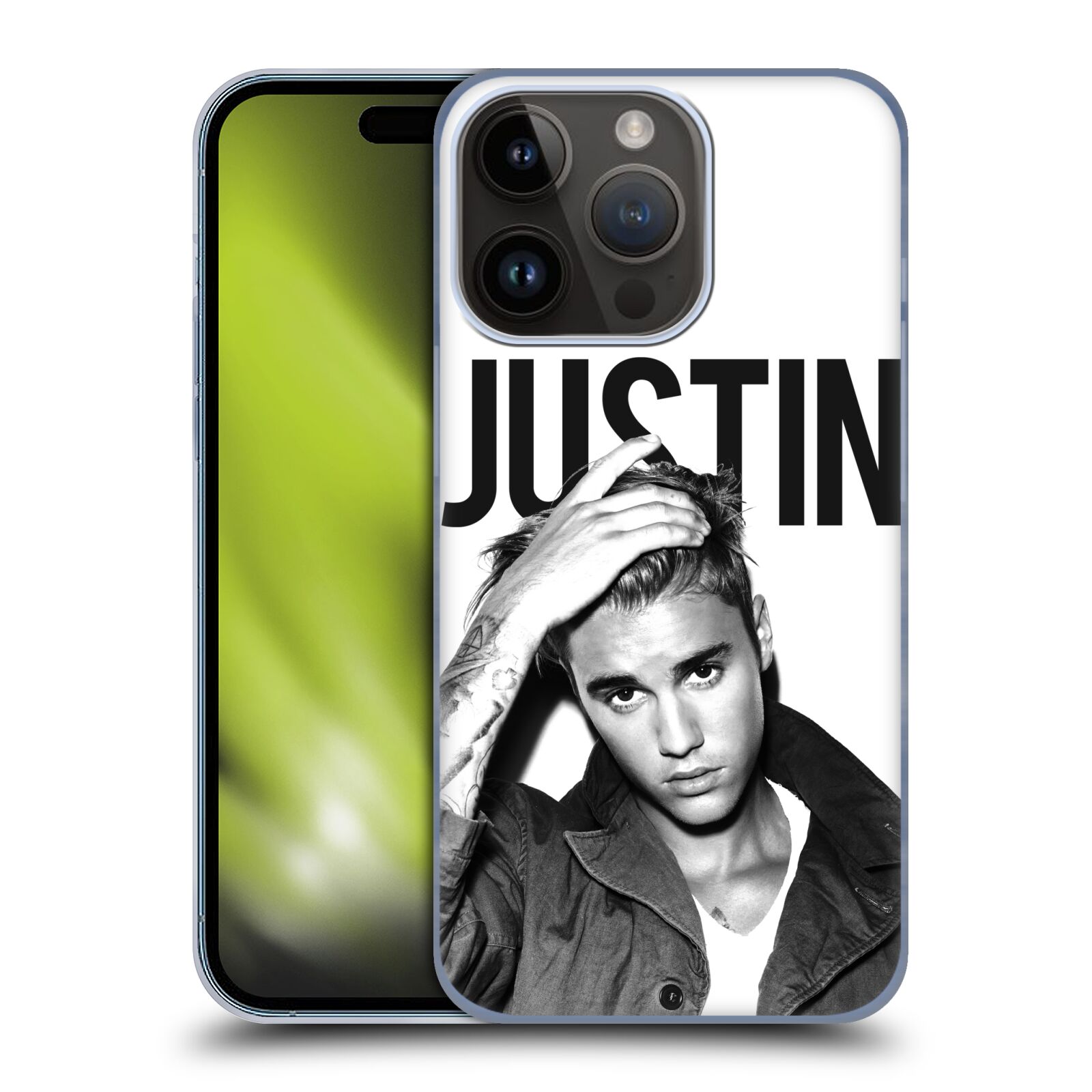 Plastový obal HEAD CASE na mobil Apple Iphone 15 Pro  - Zpěvák - Justin Bieber