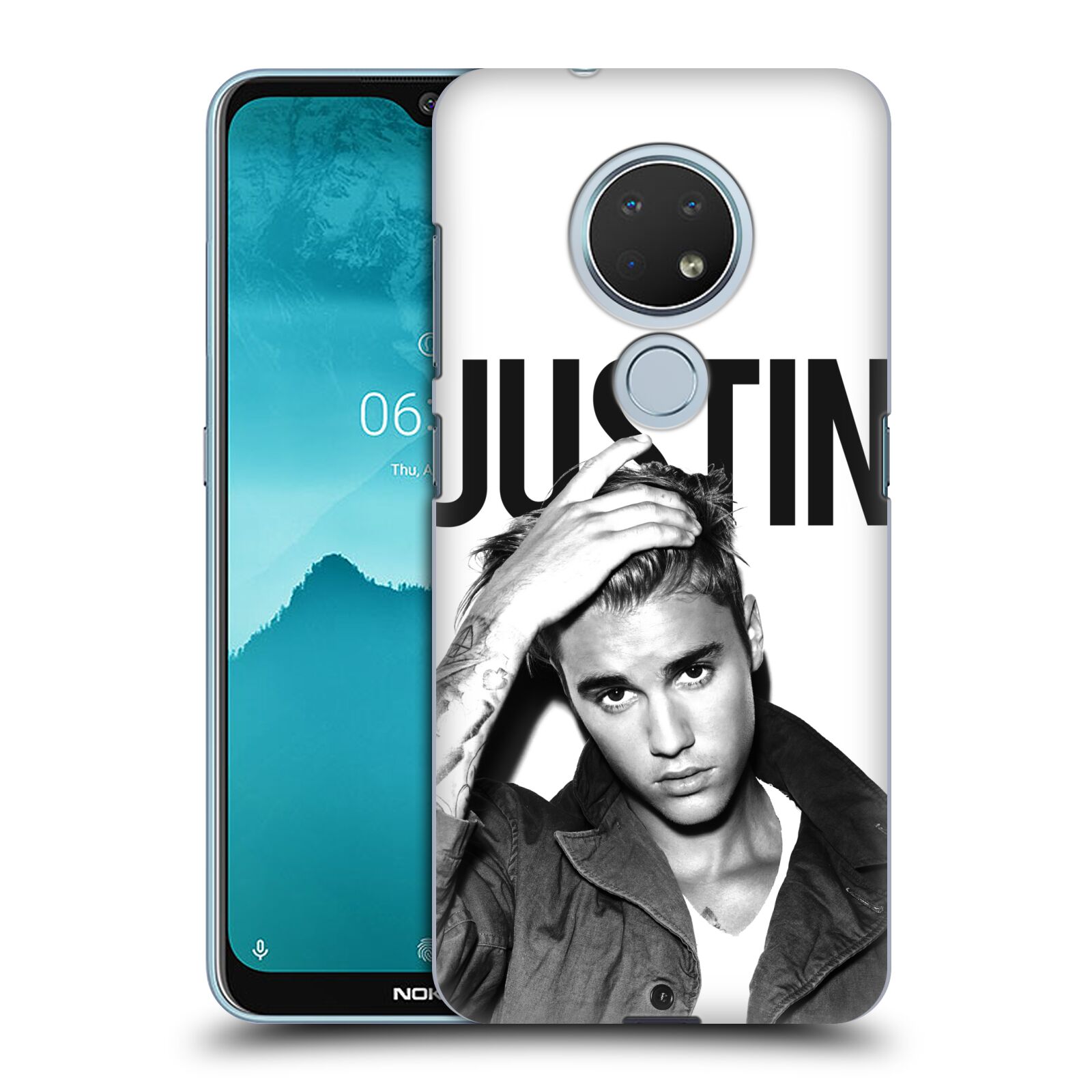 Pouzdro na mobil Nokia 6.2 - HEAD CASE - Justin Bieber foto Purpose černá a bílá