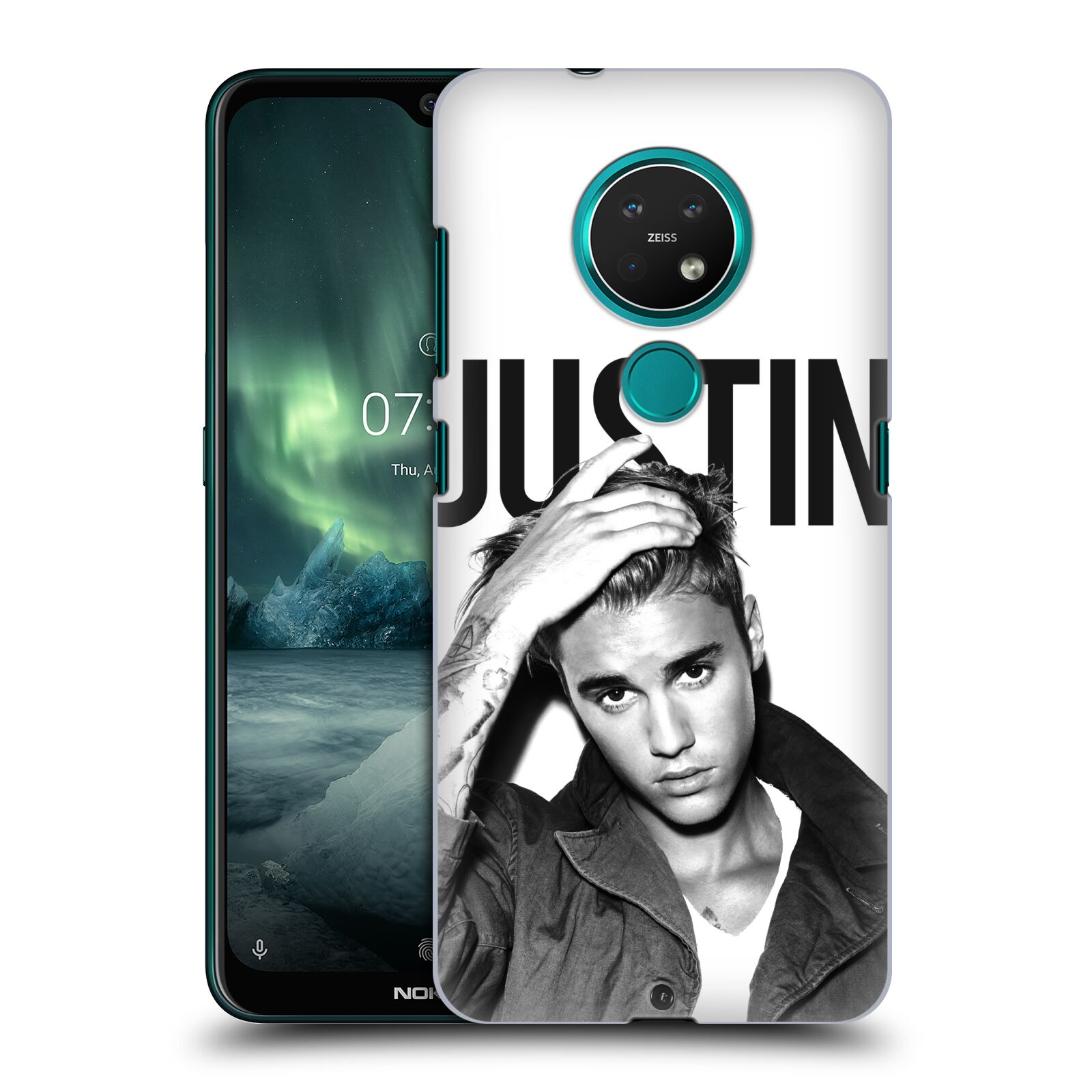 Pouzdro na mobil NOKIA 7.2 - HEAD CASE - Justin Bieber foto Purpose černá a bílá