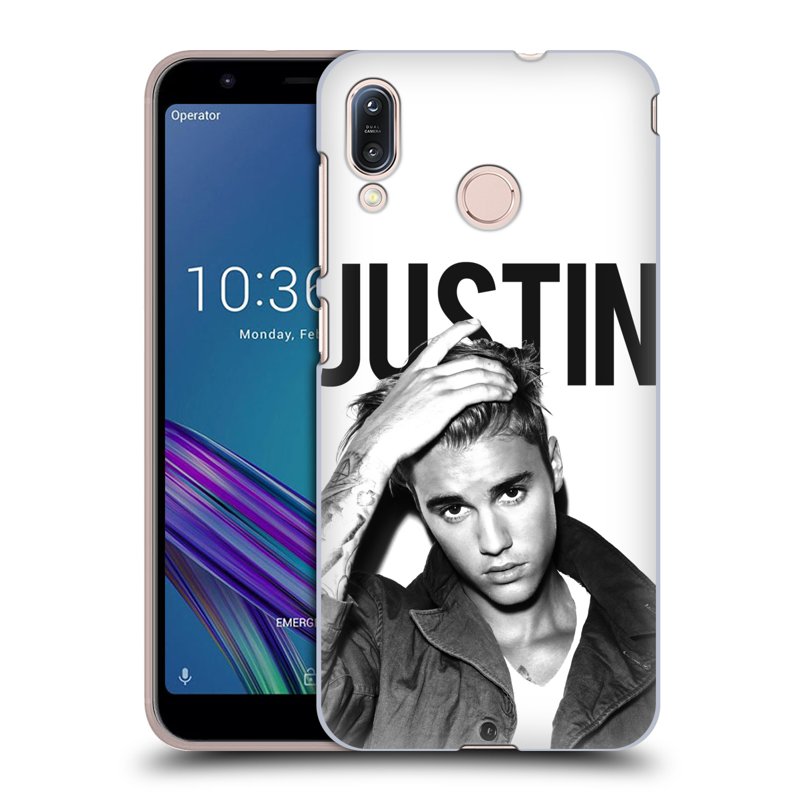 Pouzdro na mobil Asus Zenfone Max M1 (ZB555KL) - HEAD CASE - Justin Bieber foto Purpose černá a bílá